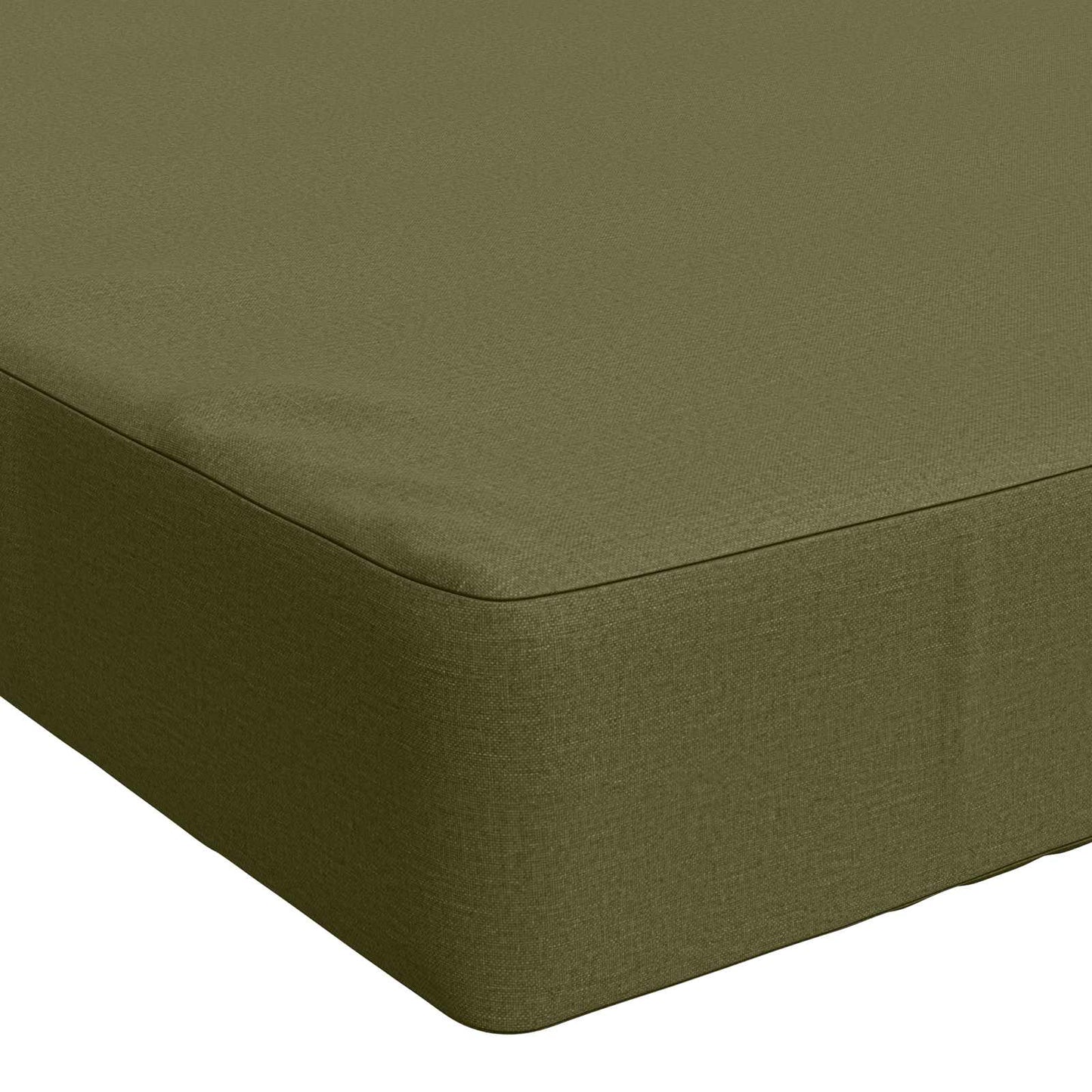 2-Piece Bench Cushions SOEST 2 pcs 100% Polyester Olive Green