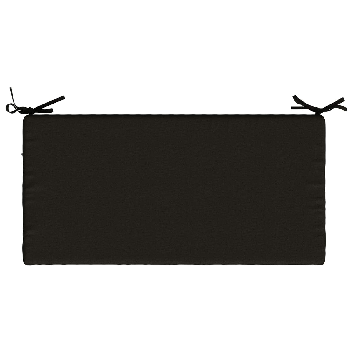 Bench Cushion SOEST 100% Polyester Black 80 x 40 x 8 cm