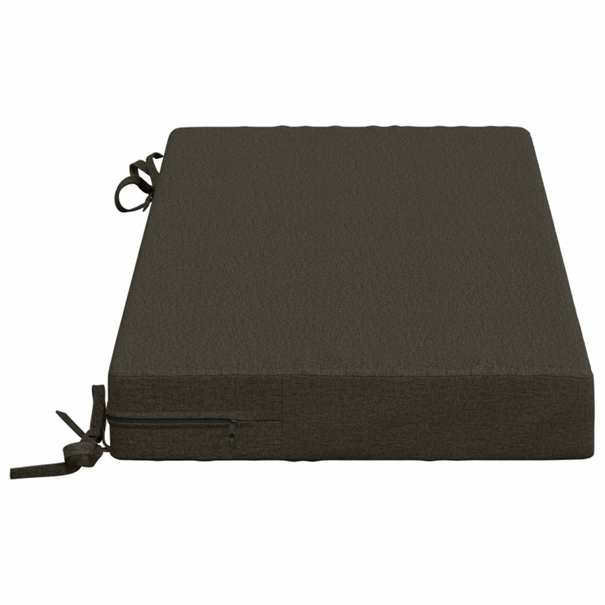 Bench Cushion SOEST 100% Polyester Anthracite 80 x 40 x 8 cm
