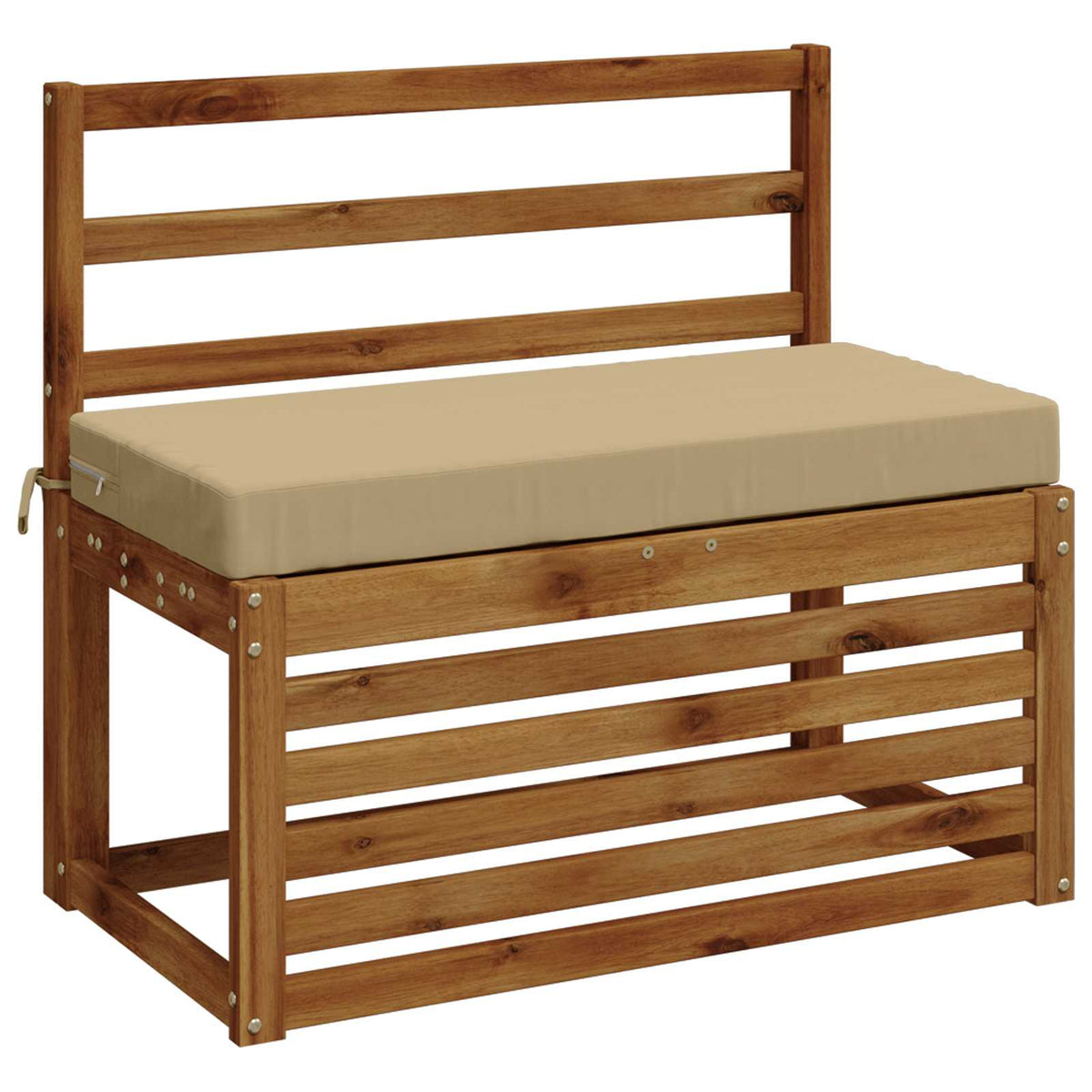 Bench Cushions SOEST 2 pcs 100% Polyester Beige 80 x 40 x 8 cm