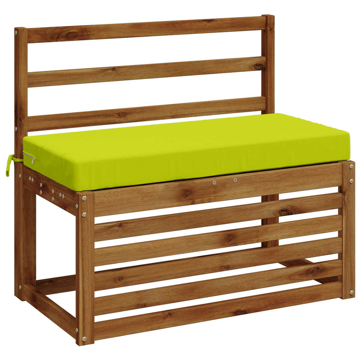Bench Cushion SOEST 100% Polyester Bright Green 80 x 40 x 8 cm