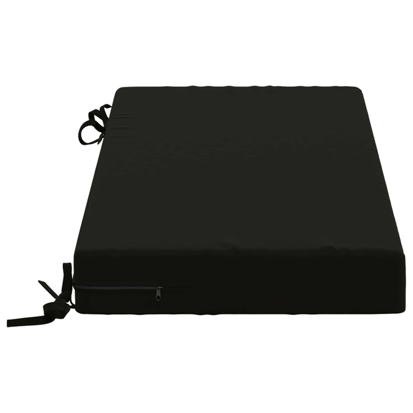 Bench Cushion SOEST 100% Polyester Black 80 x 40 x 8 cm