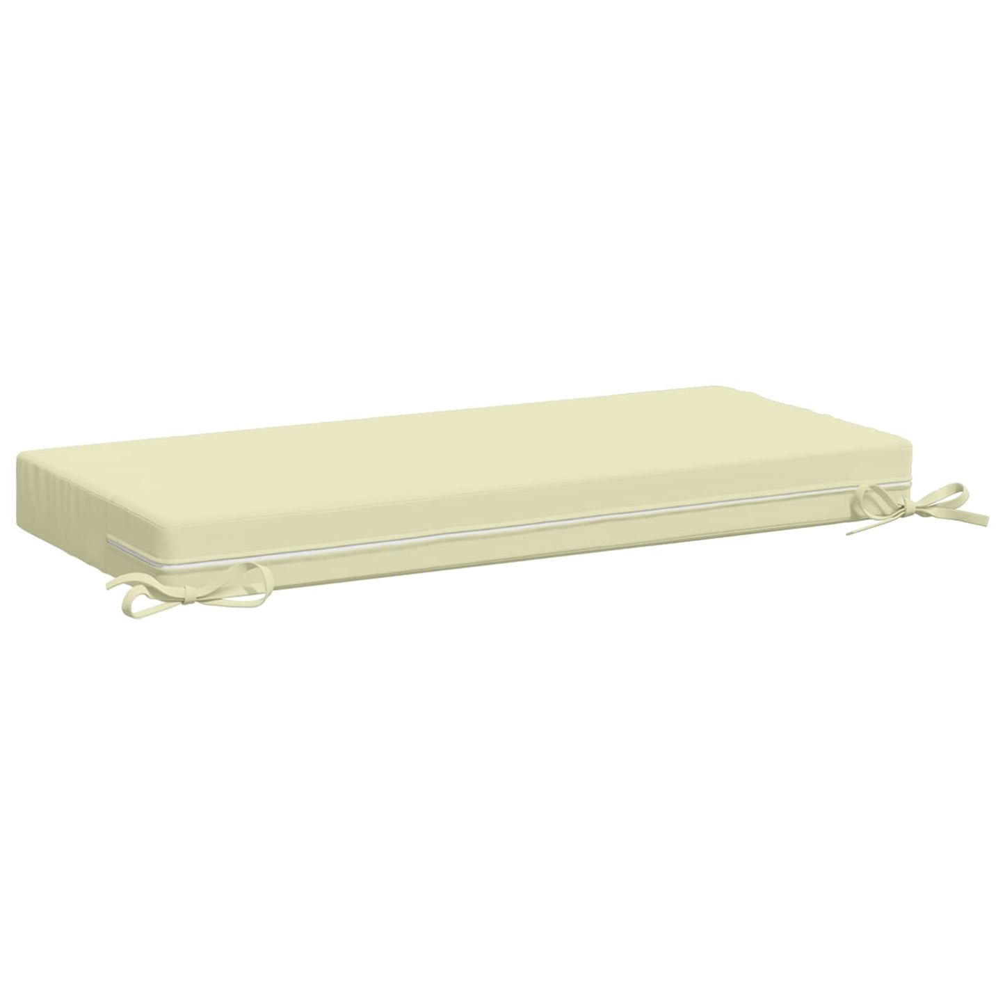 Bench Cushion SOEST 100% Polyester Cream 80 x 40 x 8 cm