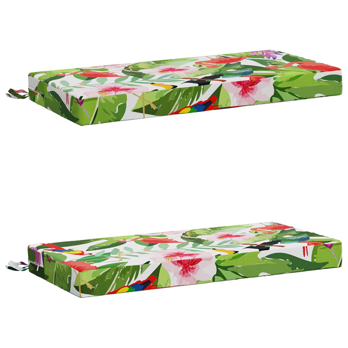 Bench Cushions SOEST 2 pcs 100% Polyester Multicolour