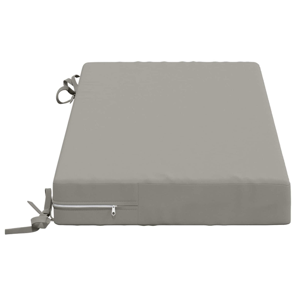 2-Piece Bench Cushions SOEST 2 pcs 100% Polyester Grey