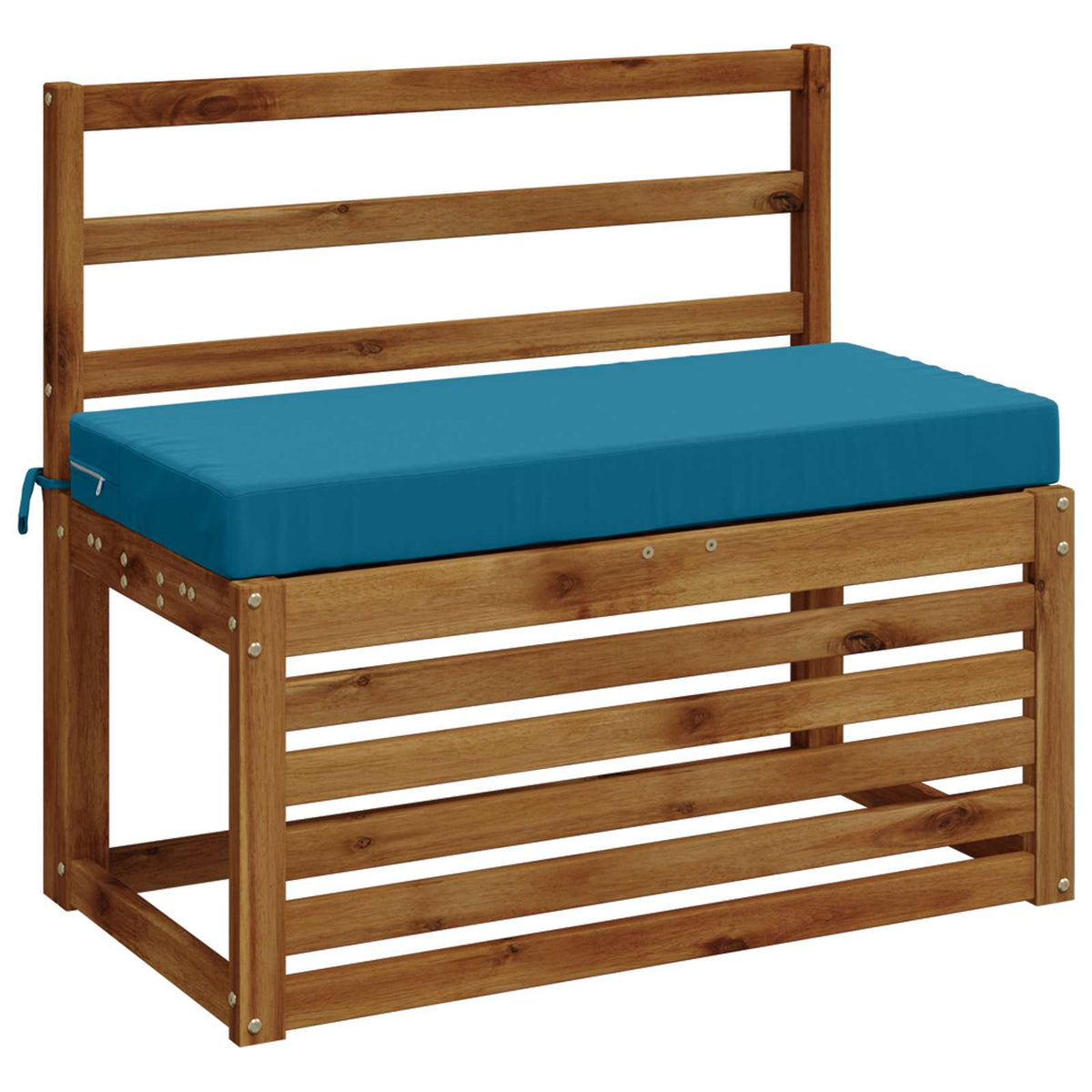 Bench Cushion SOEST 100% Polyester Light Blue 80 x 40 x 8 cm