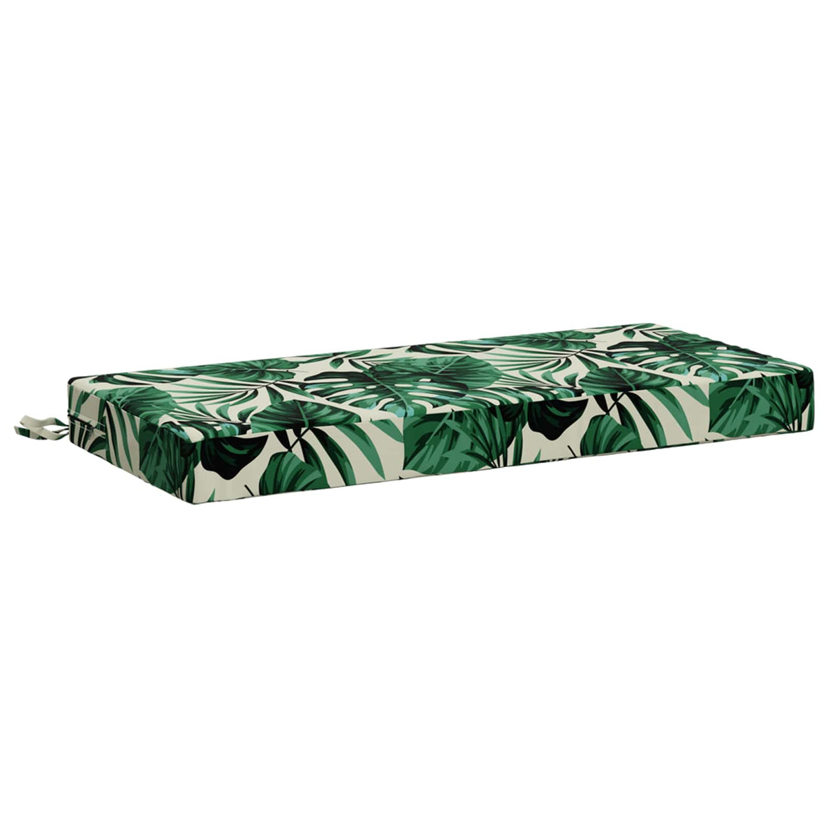Bench Cushion SOEST 100% Polyester Leaf Pattern 80 x 40 x 8 cm