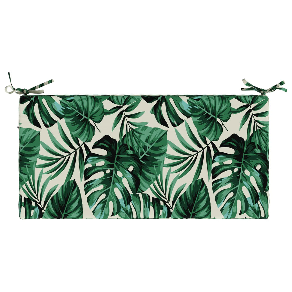 Bench Cushion SOEST 100% Polyester Leaf Pattern 80 x 40 x 8 cm