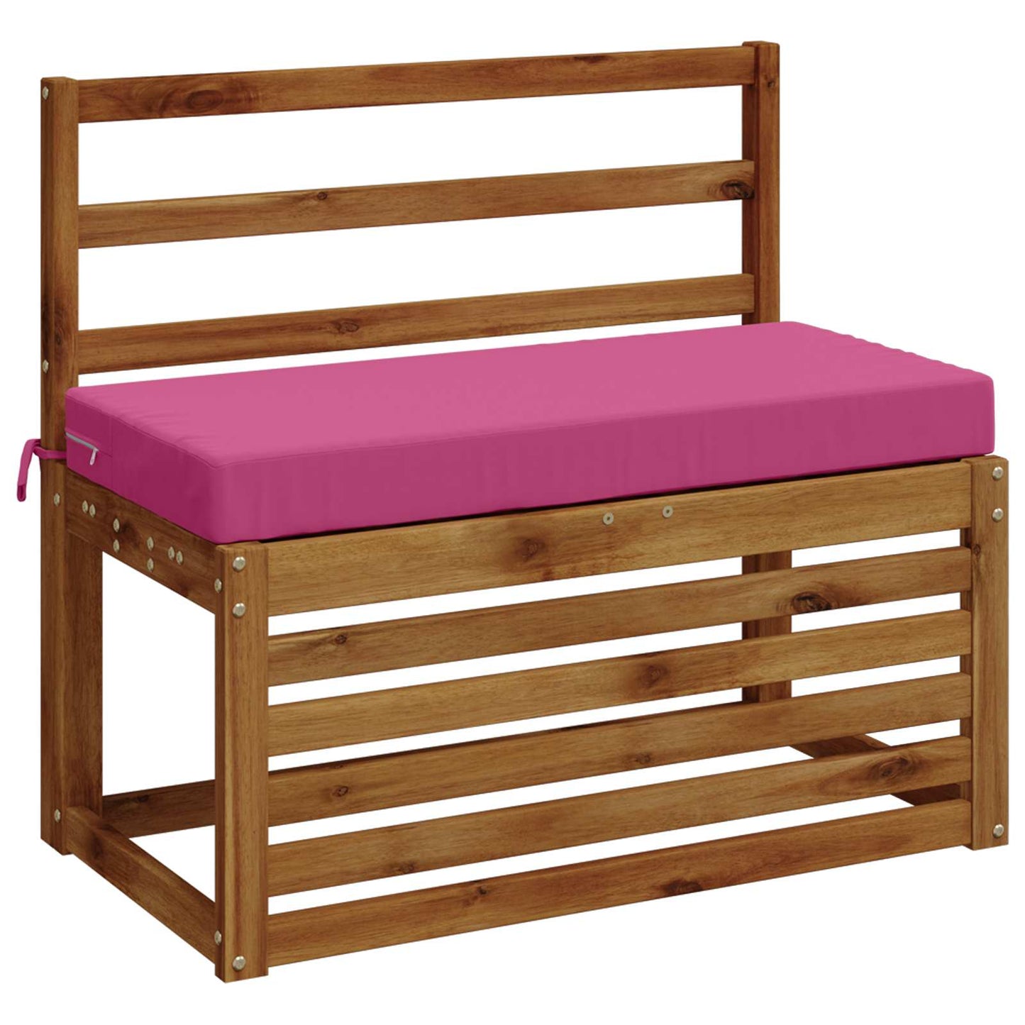Bench Cushion SOEST 100% Polyester Pink 80 x 40 x 8 cm