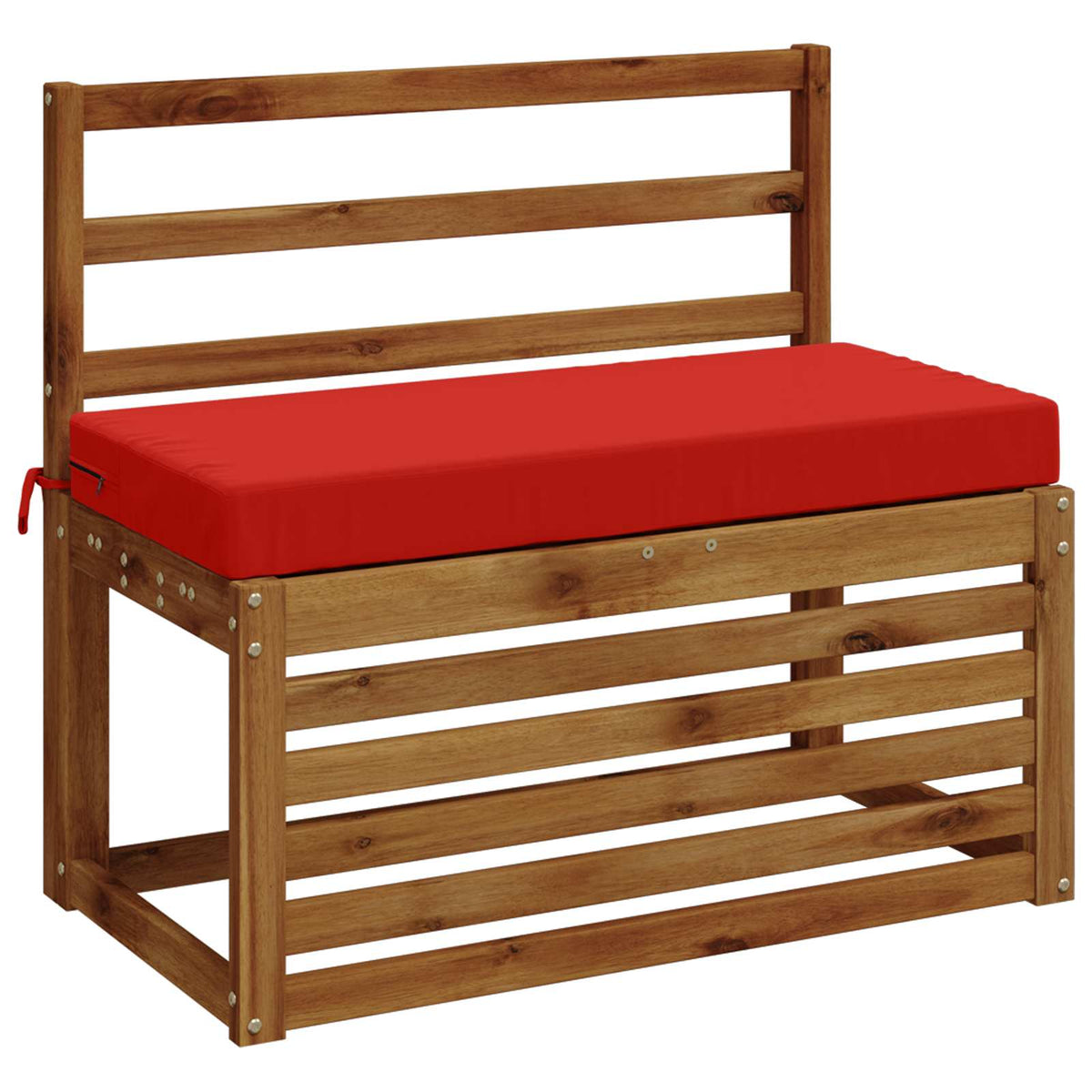 Bench Cushions SOEST 2 pcs 100% Polyester Red 80 x 40 x 8 cm