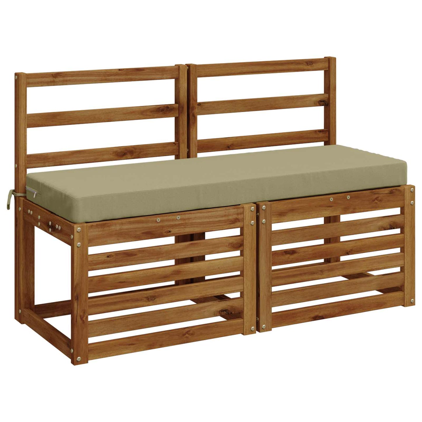 Bench Cushion SOEST 100% Polyester Light Green 100 x 40 x 8 cm