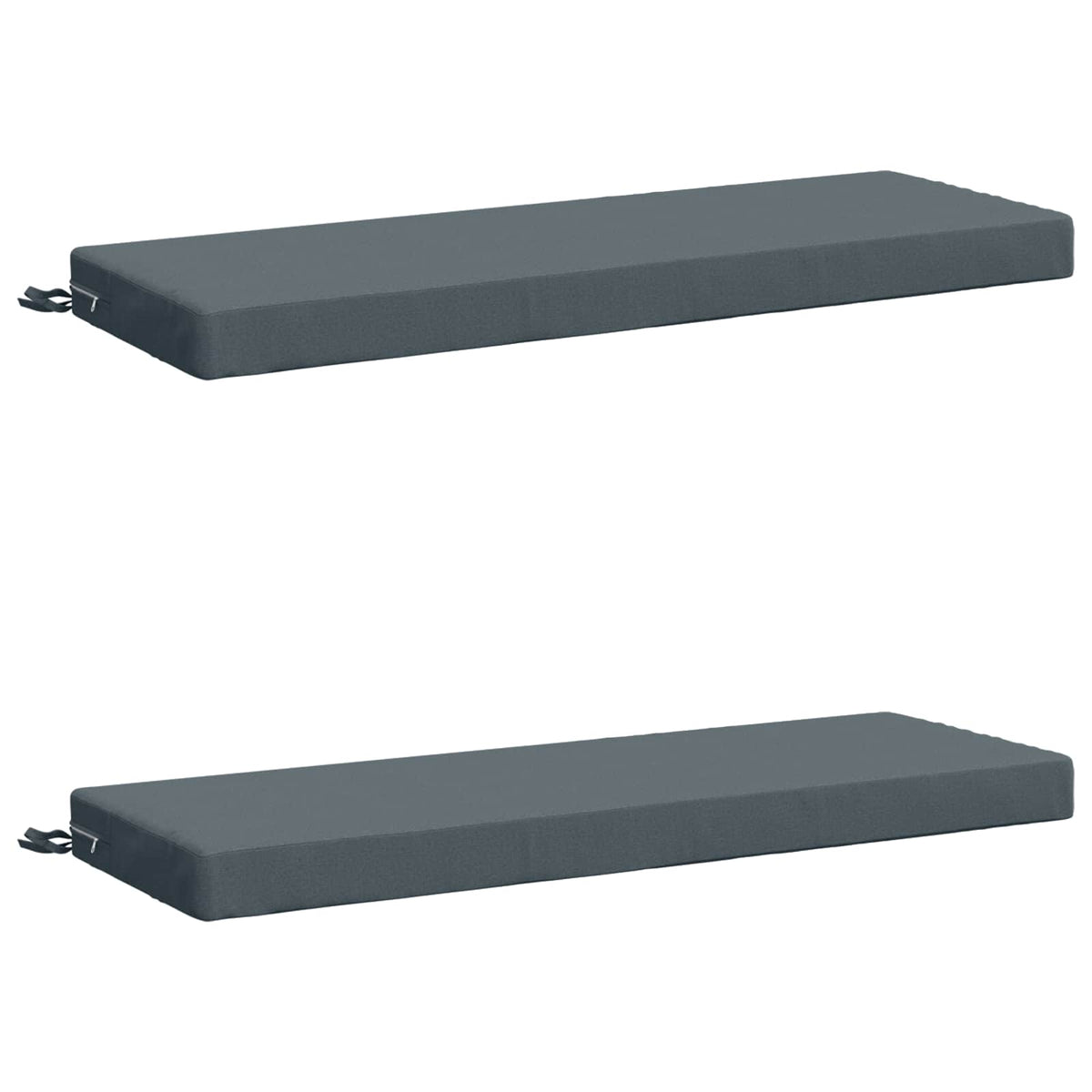 2-Piece Bench Cushions SOEST 2 pcs 100% Polyester Blue