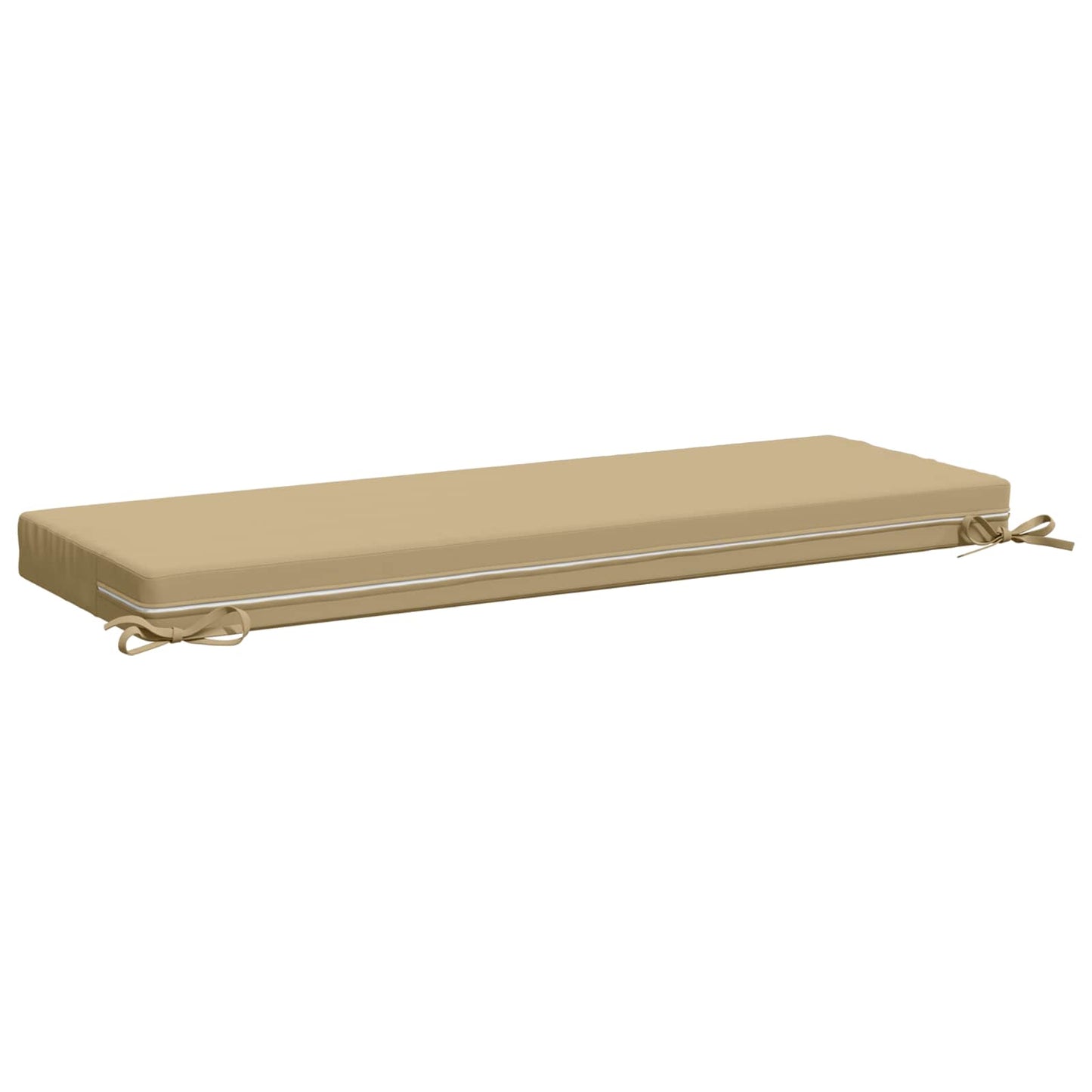 Bench Cushion SOEST 100% Polyester Beige 100 x 40 x 8 cm
