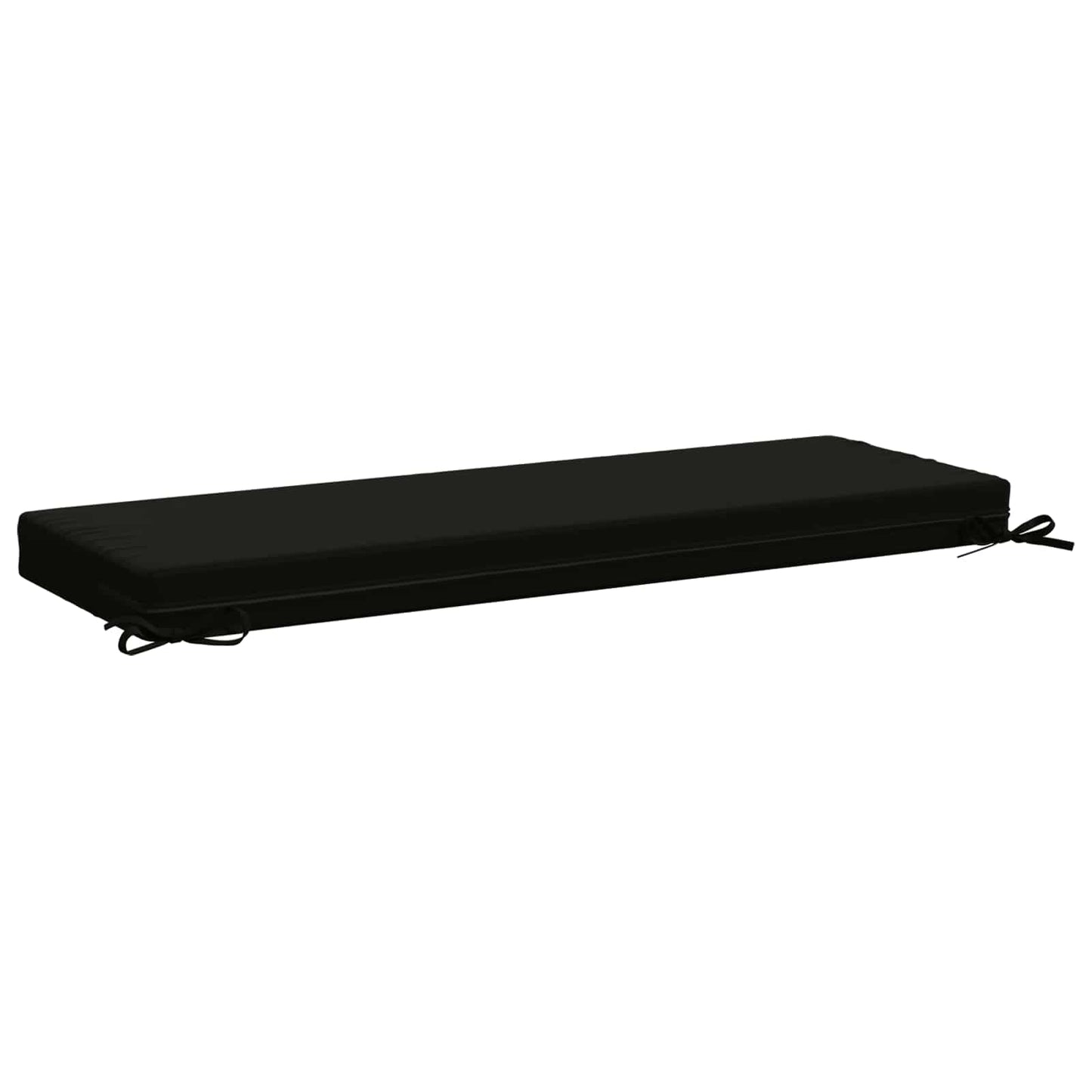 Bench Cushion SOEST 100% Polyester Black 100 x 40 x 8 cm