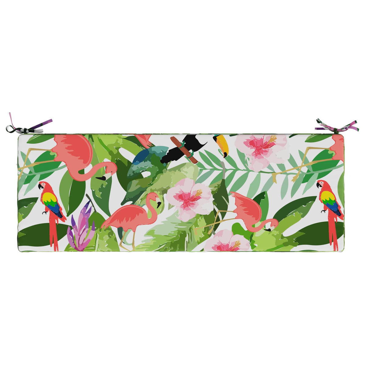 2-Piece Bench Cushions SOEST 2 pcs 100% Polyester Multicolour