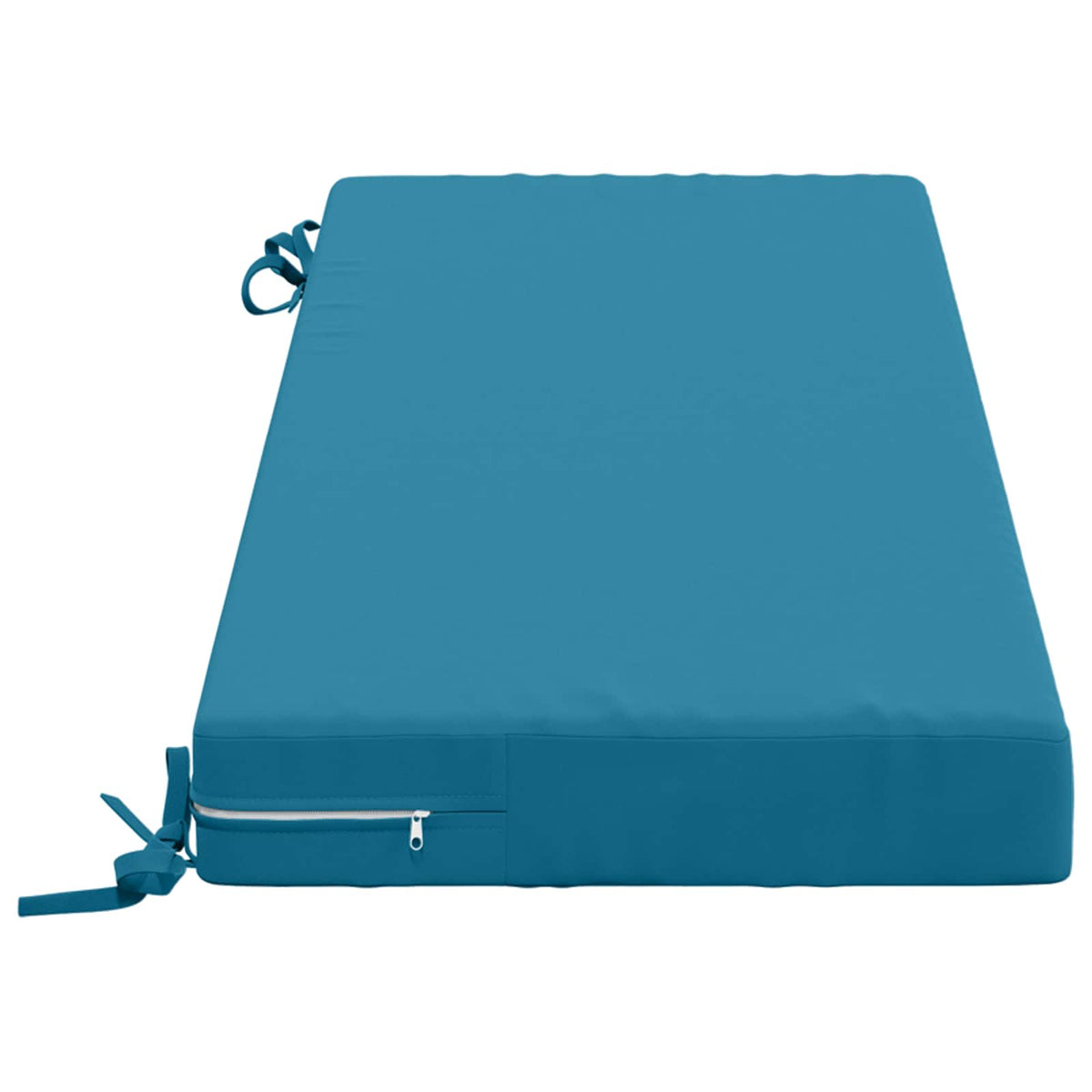 Bench Cushion SOEST 100% Polyester Light Blue 100 x 40 x 8 cm