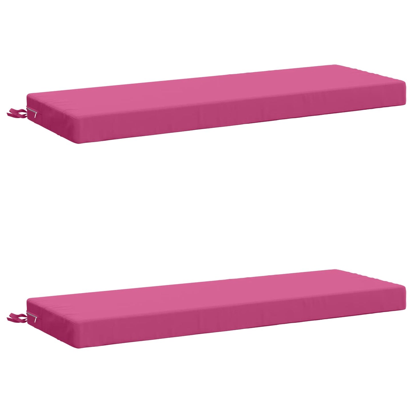 2-Piece Bench Cushions SOEST 2 pcs 100% Polyester Pink