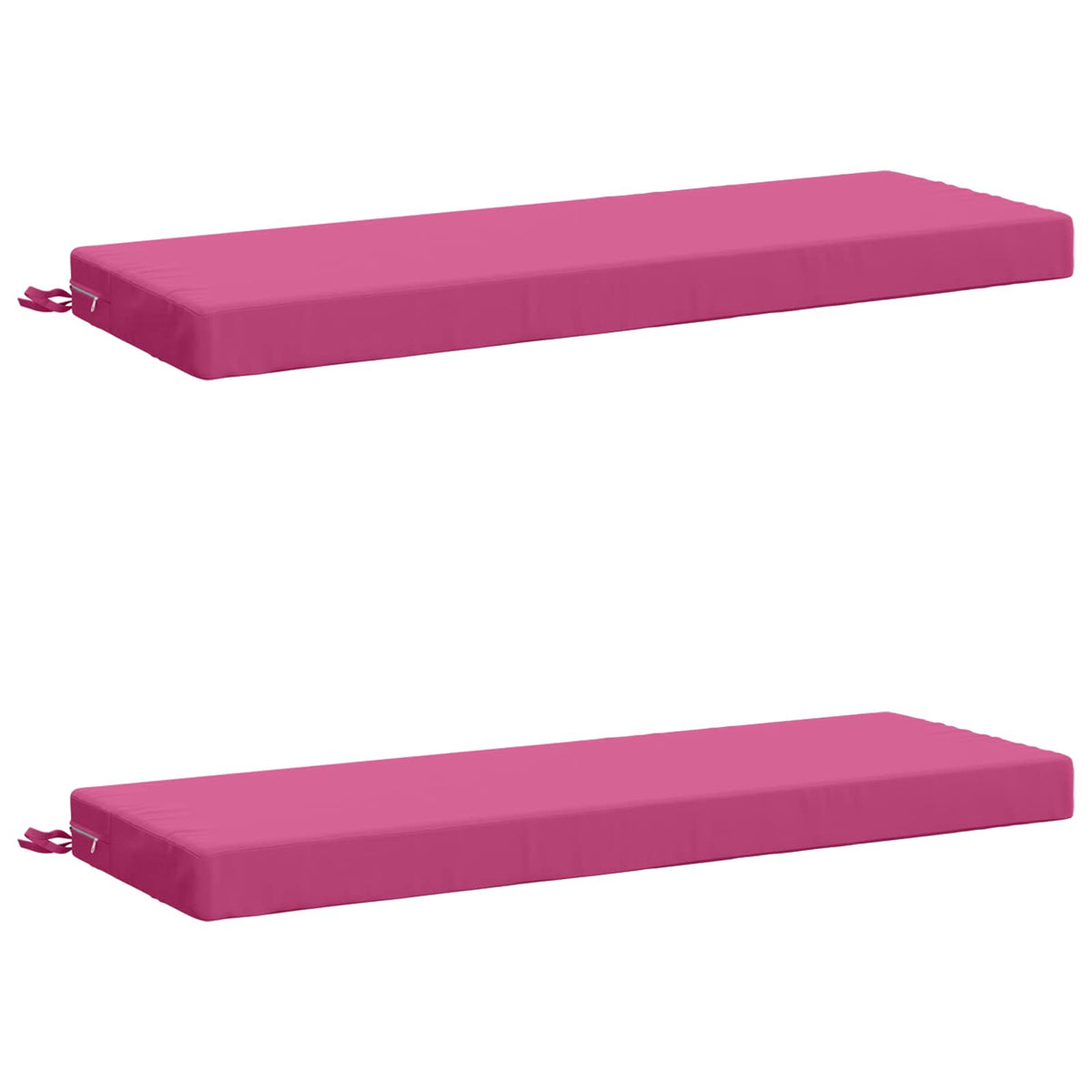 Bench Cushions SOEST 2 pcs 100% Polyester Pink 100 x 40 x 8 cm