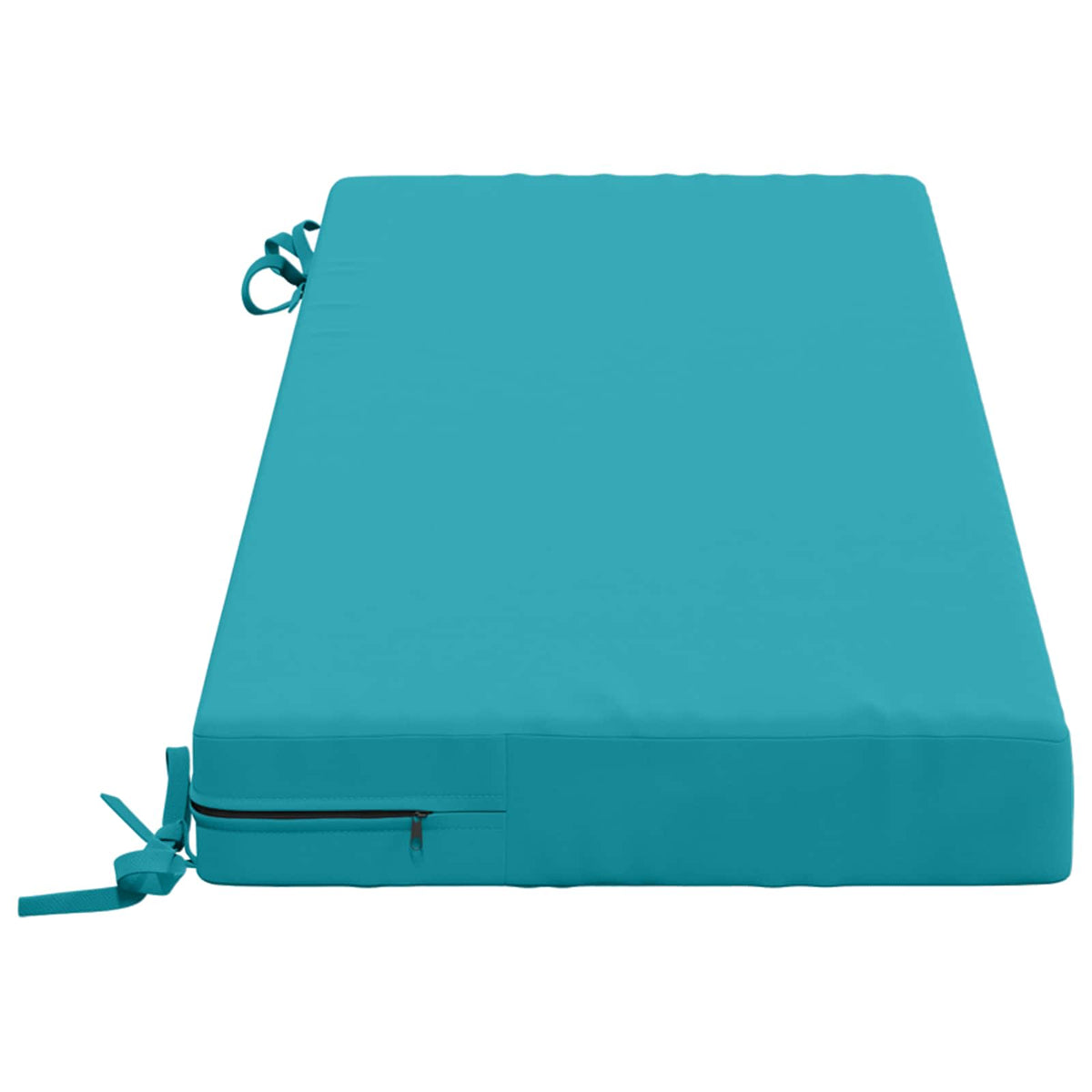 Bench Cushion SOEST 100% Polyester Turquoise 100 x 40 x 8 cm