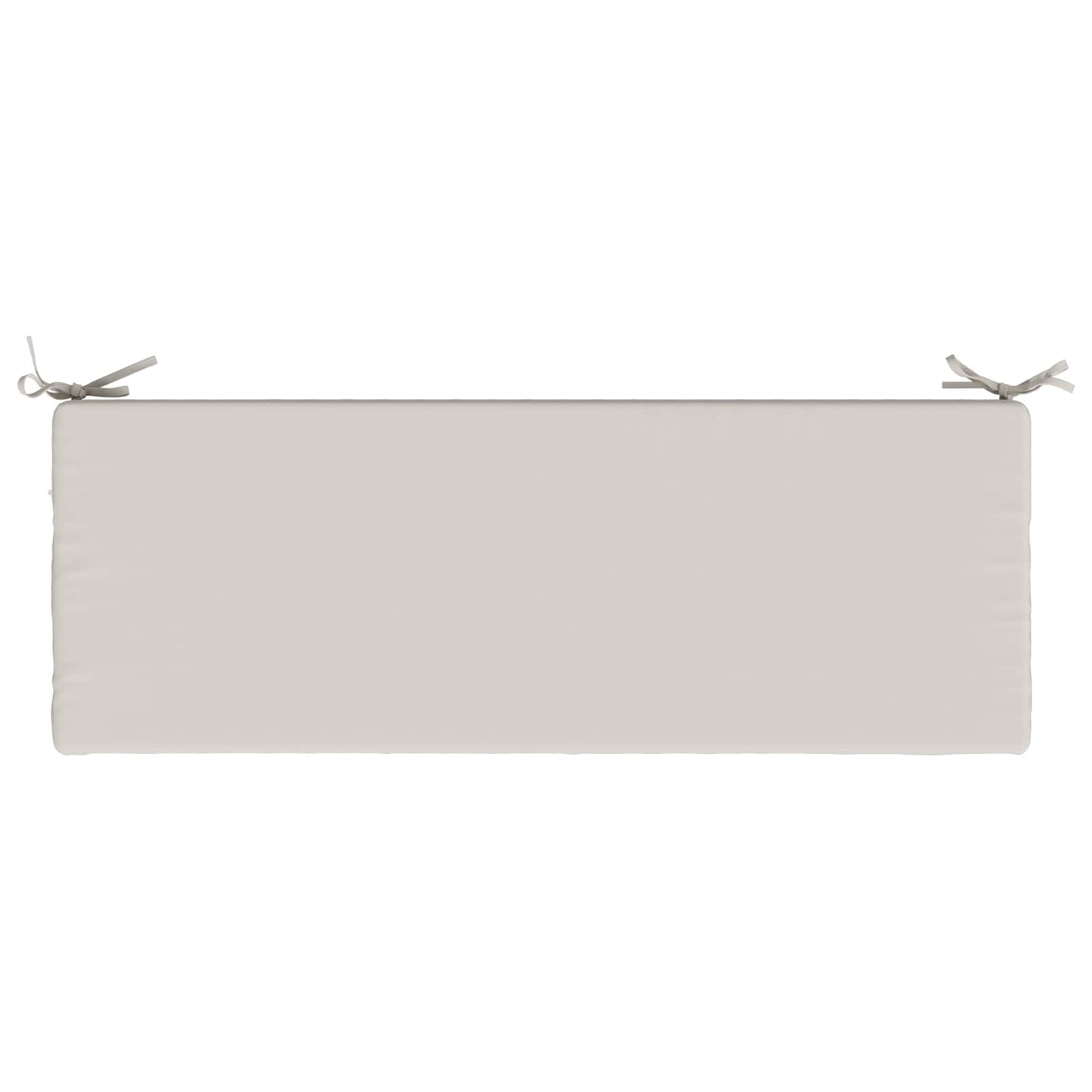 Bench Cushion SOEST 100% Polyester White 110 x 40 x 8 cm