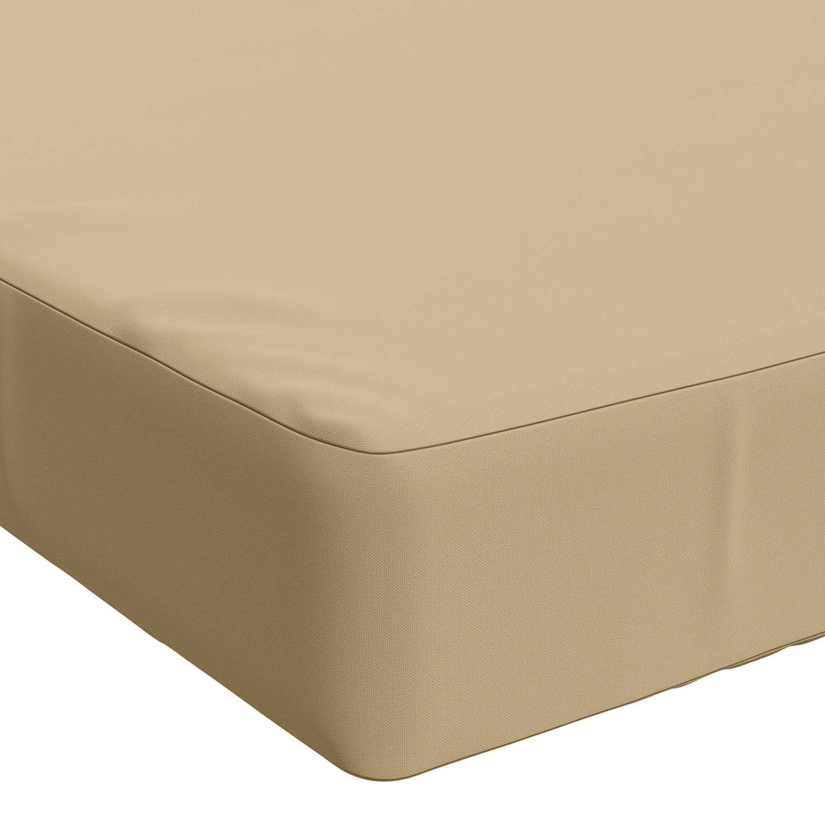 Bench Cushion SOEST 100% Polyester Beige 110 x 40 x 8 cm