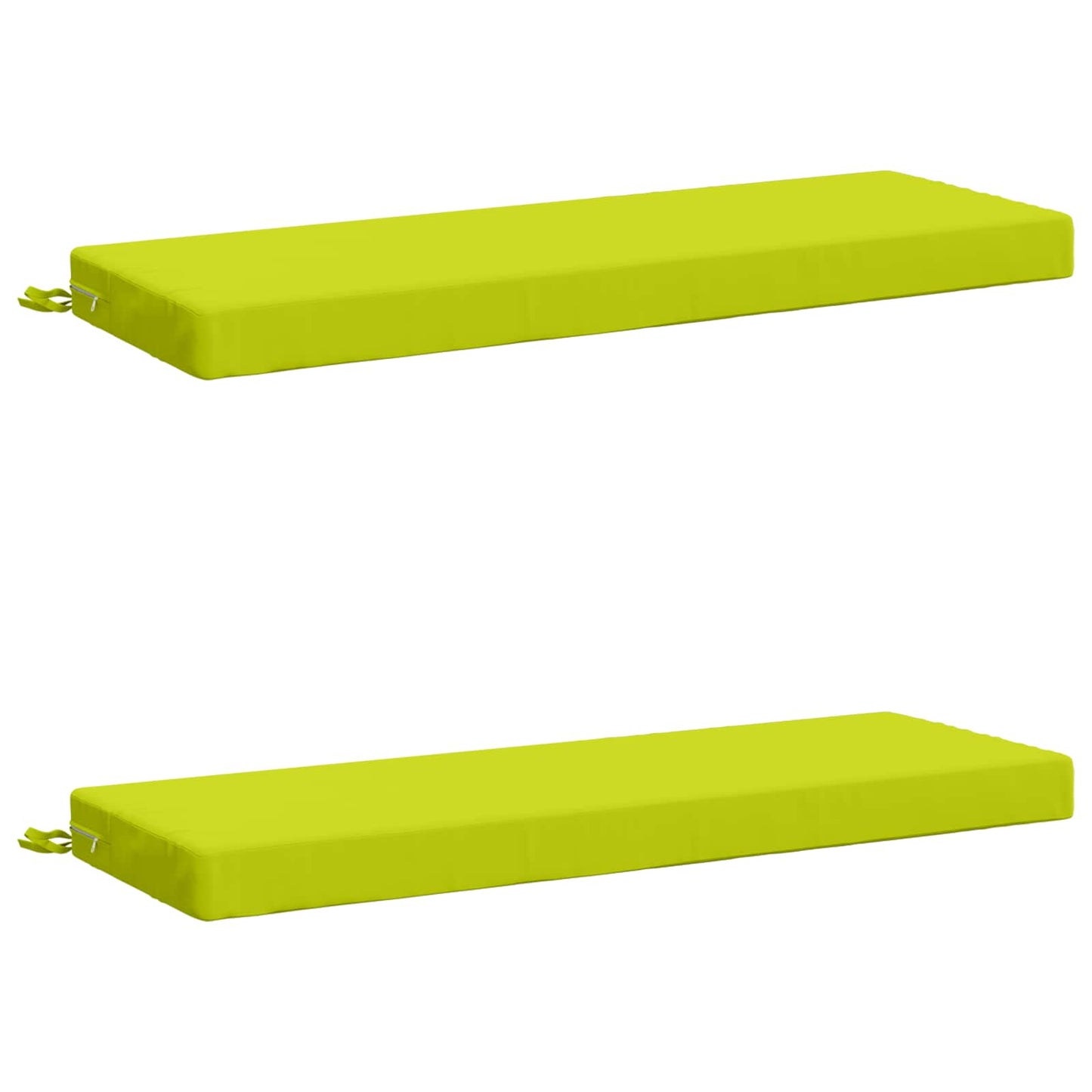 2-Piece Bench Cushions SOEST 2 pcs 100% Polyester Bright Green