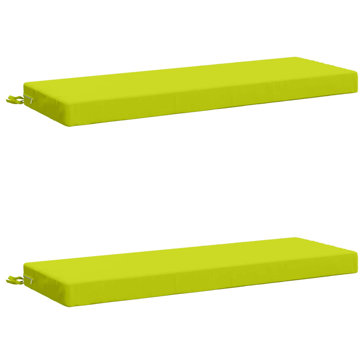 Bench Cushions SOEST 2 pcs 100% Polyester Bright Green