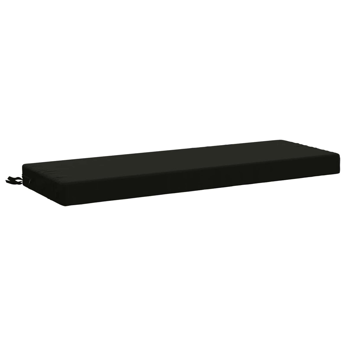 2-Piece Bench Cushions SOEST 2 pcs 100% Polyester Black