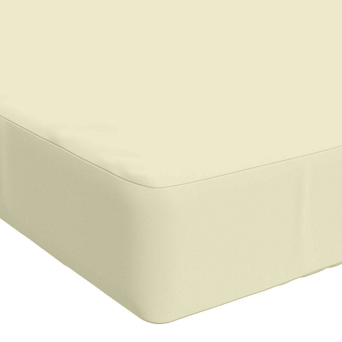 Bench Cushion SOEST 100% Polyester Cream 110 x 40 x 8 cm