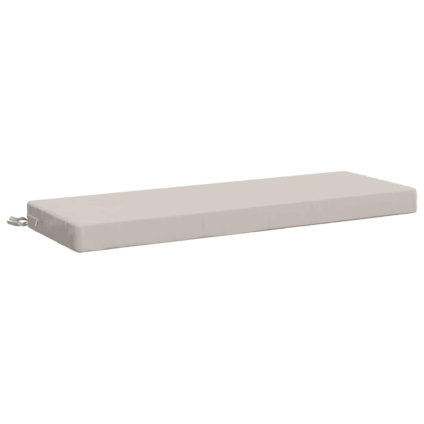 Bench Cushion SOEST 100% Polyester White 120 x 40 x 8 cm