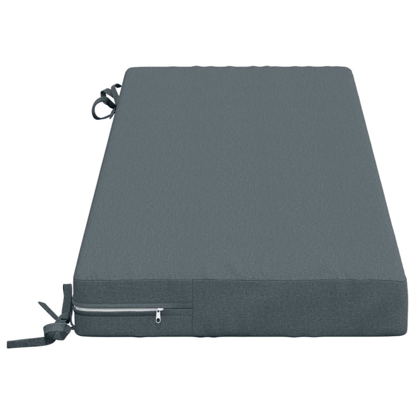 Bench Cushion SOEST 100% Polyester Blue 120 x 40 x 8 cm