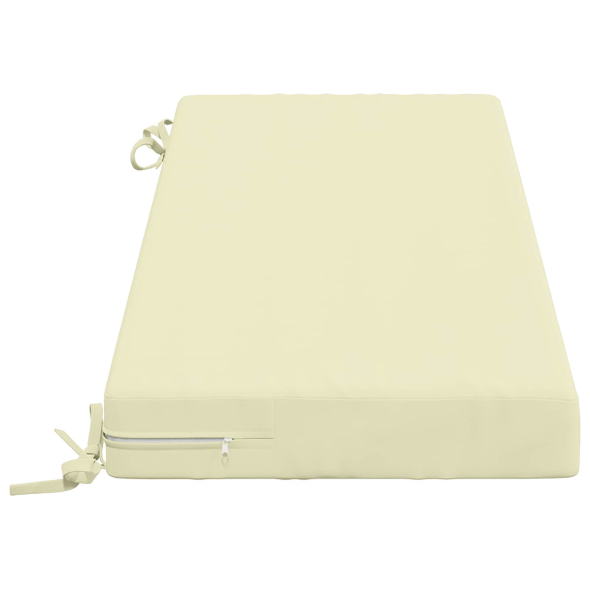 Bench Cushion SOEST 100% Polyester Cream 120 x 40 x 8 cm