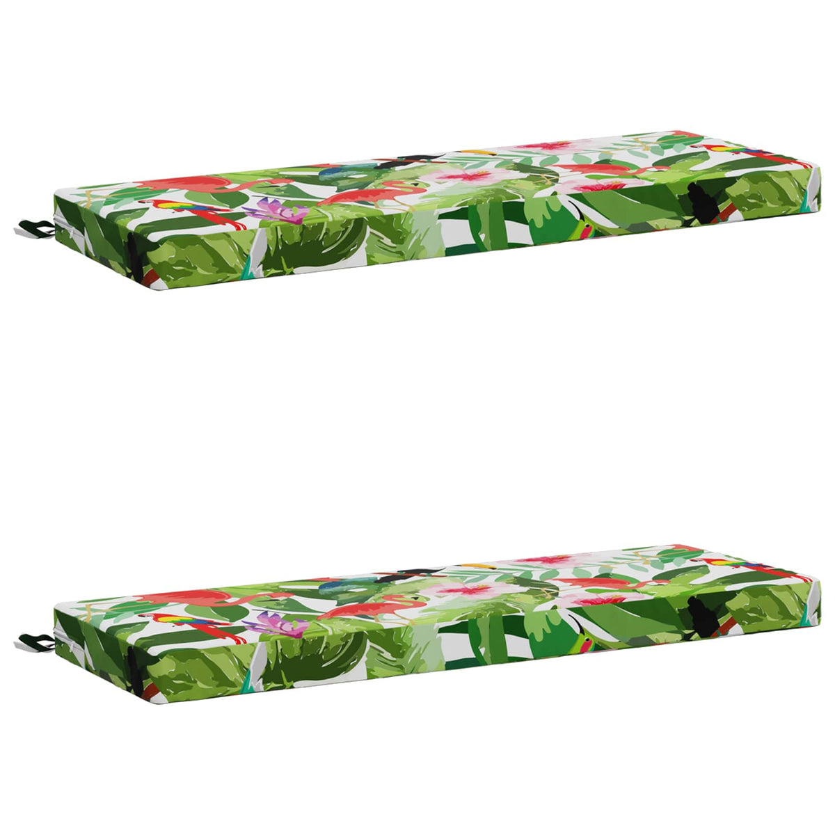 Bench Cushions SOEST 2 pcs 100% Polyester Multicolour
