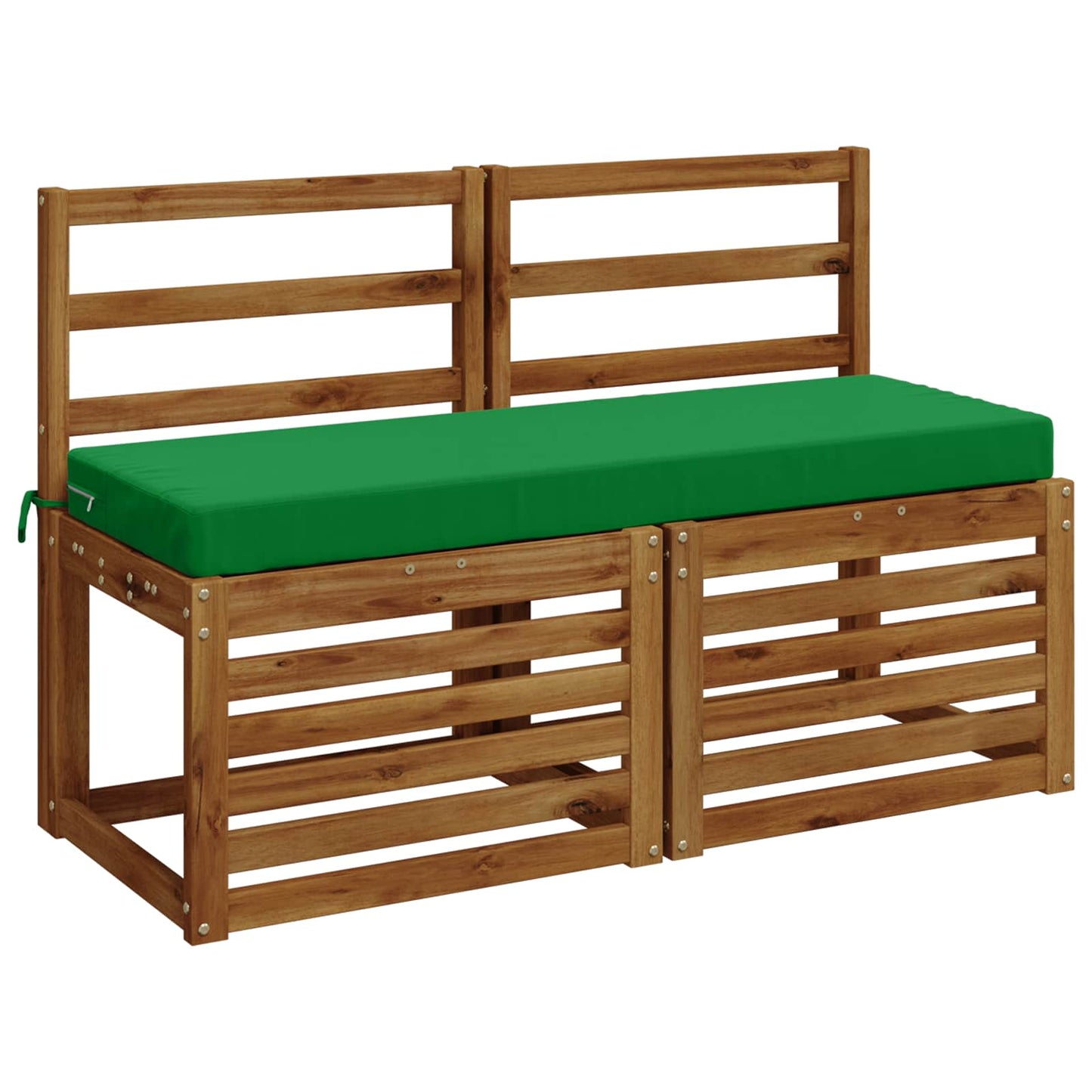 Bench Cushion SOEST 100% Polyester Green 120 x 40 x 8 cm