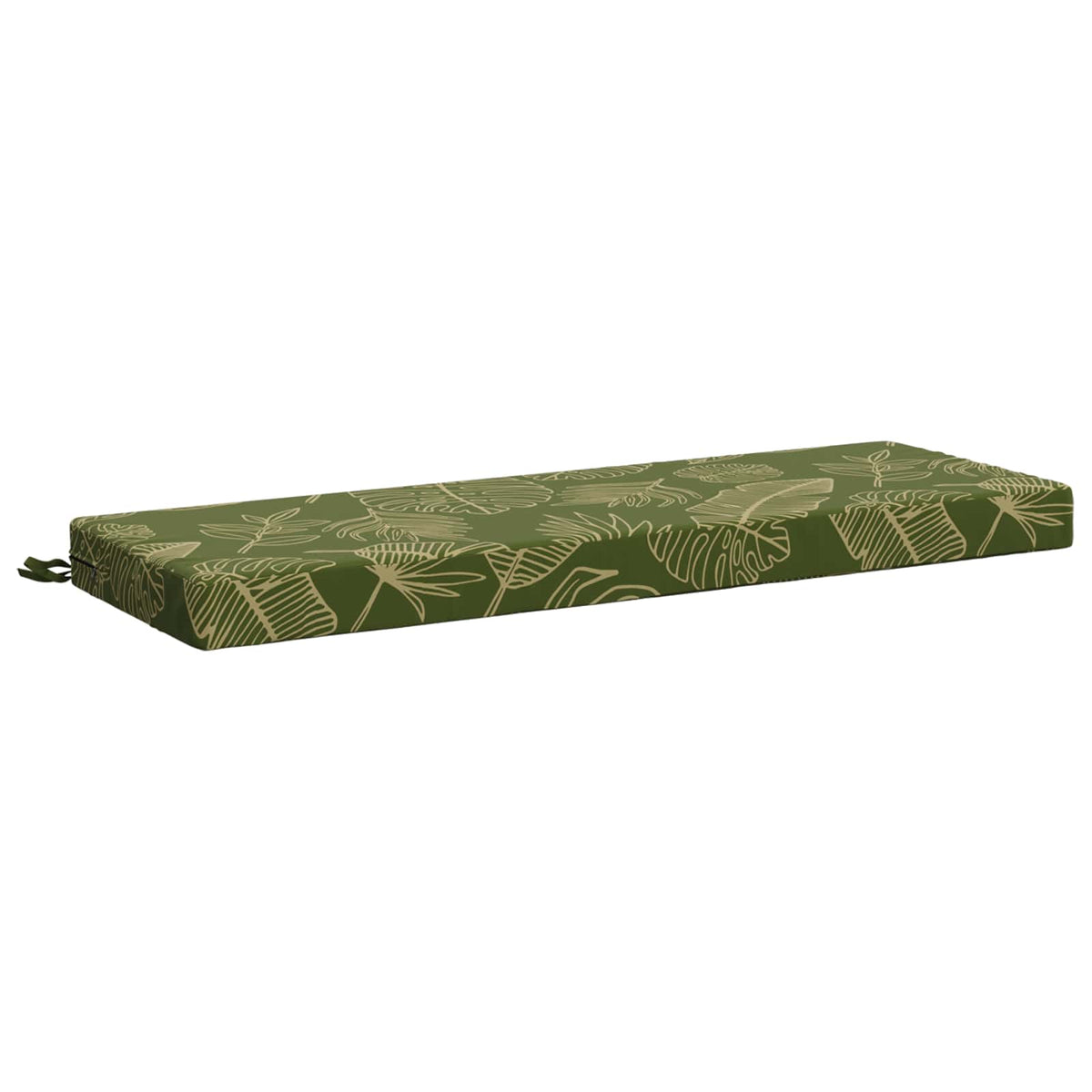 Bench Cushion SOEST 100% Polyester Leaf Design 120 x 40 x 8 cm