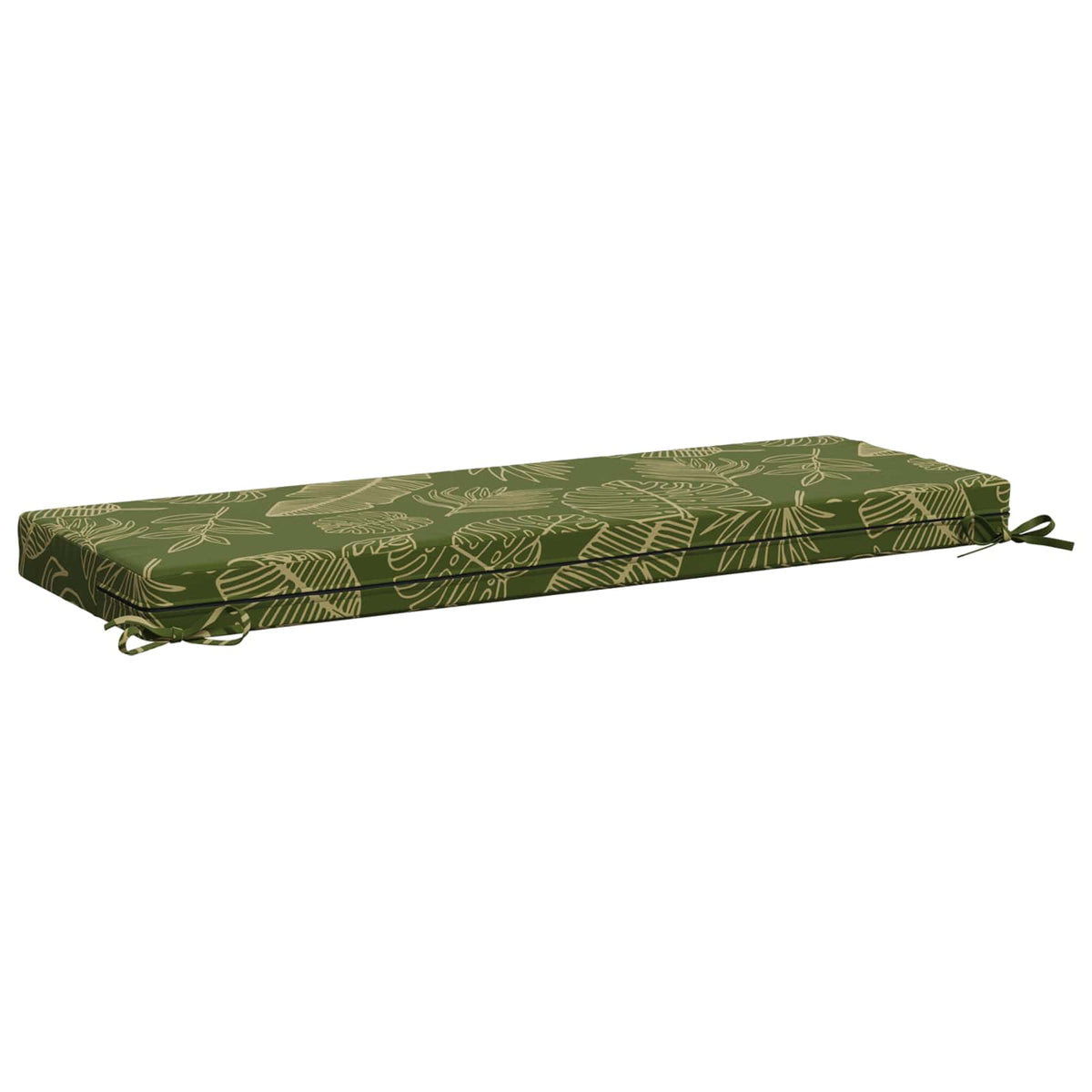2-Piece Bench Cushions SOEST 2 pcs 100% Polyester Leaf Design