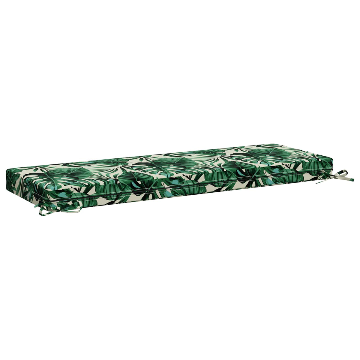 Bench Cushion SOEST 100% Polyester Leaf Pattern 120 x 40 x 8 cm