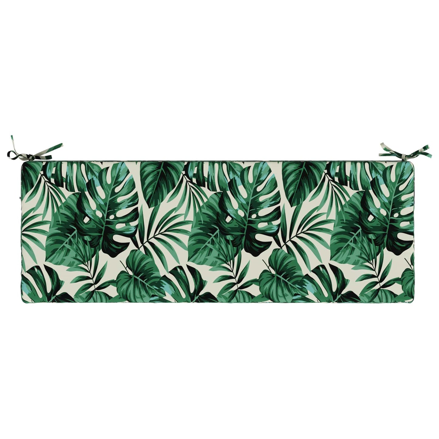 Bench Cushion SOEST 100% Polyester Leaf Pattern 120 x 40 x 8 cm