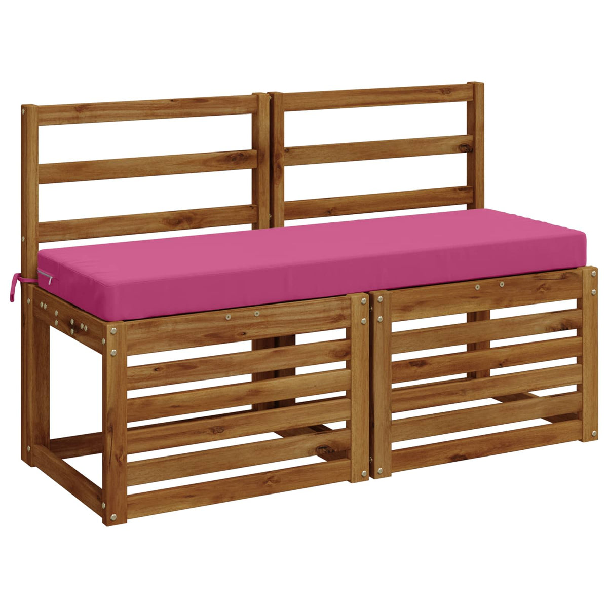 Bench Cushions SOEST 2 pcs 100% Polyester Pink 120 x 40 x 8 cm