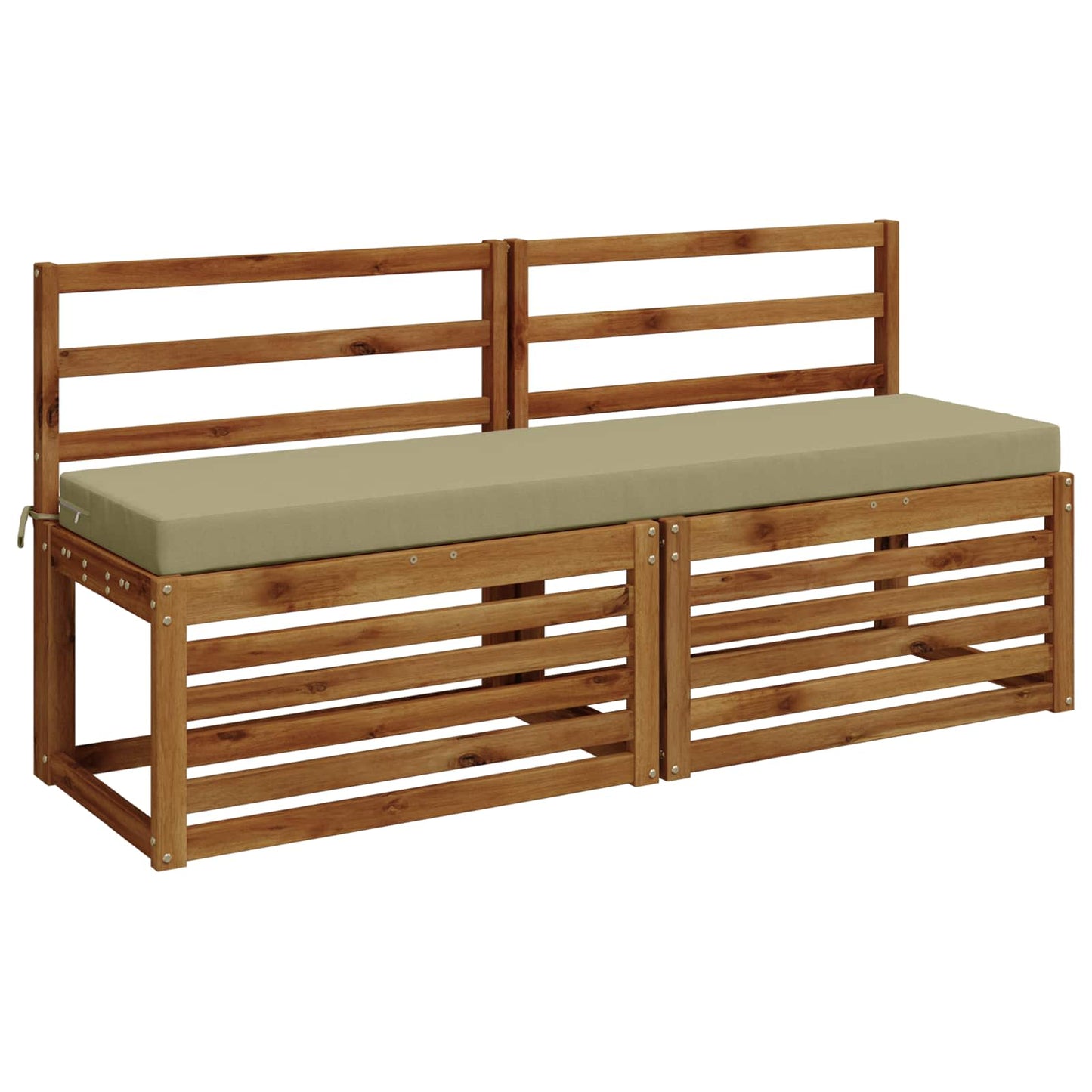 Bench Cushion SOEST 100% Polyester Light Green 140 x 40 x 8 cm