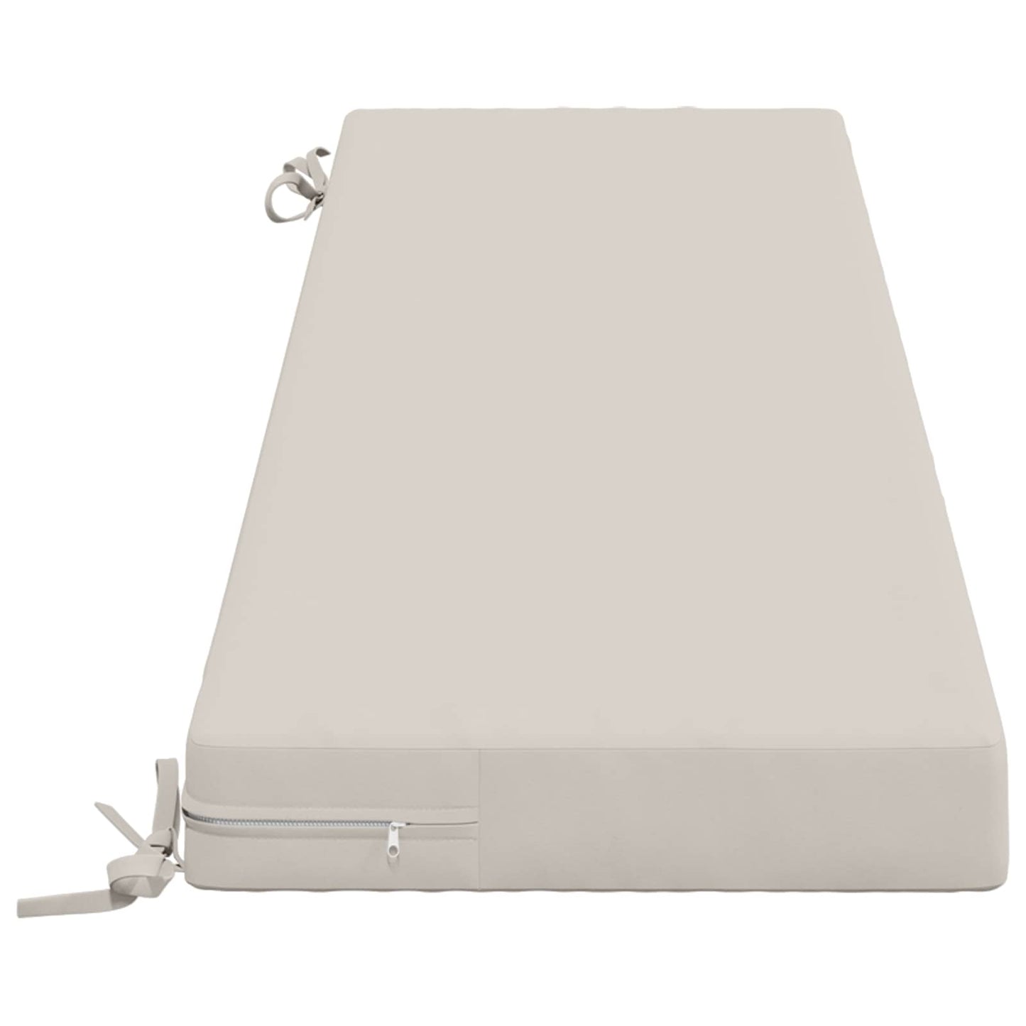 Bench Cushion SOEST 100% Polyester White 140 x 40 x 8 cm