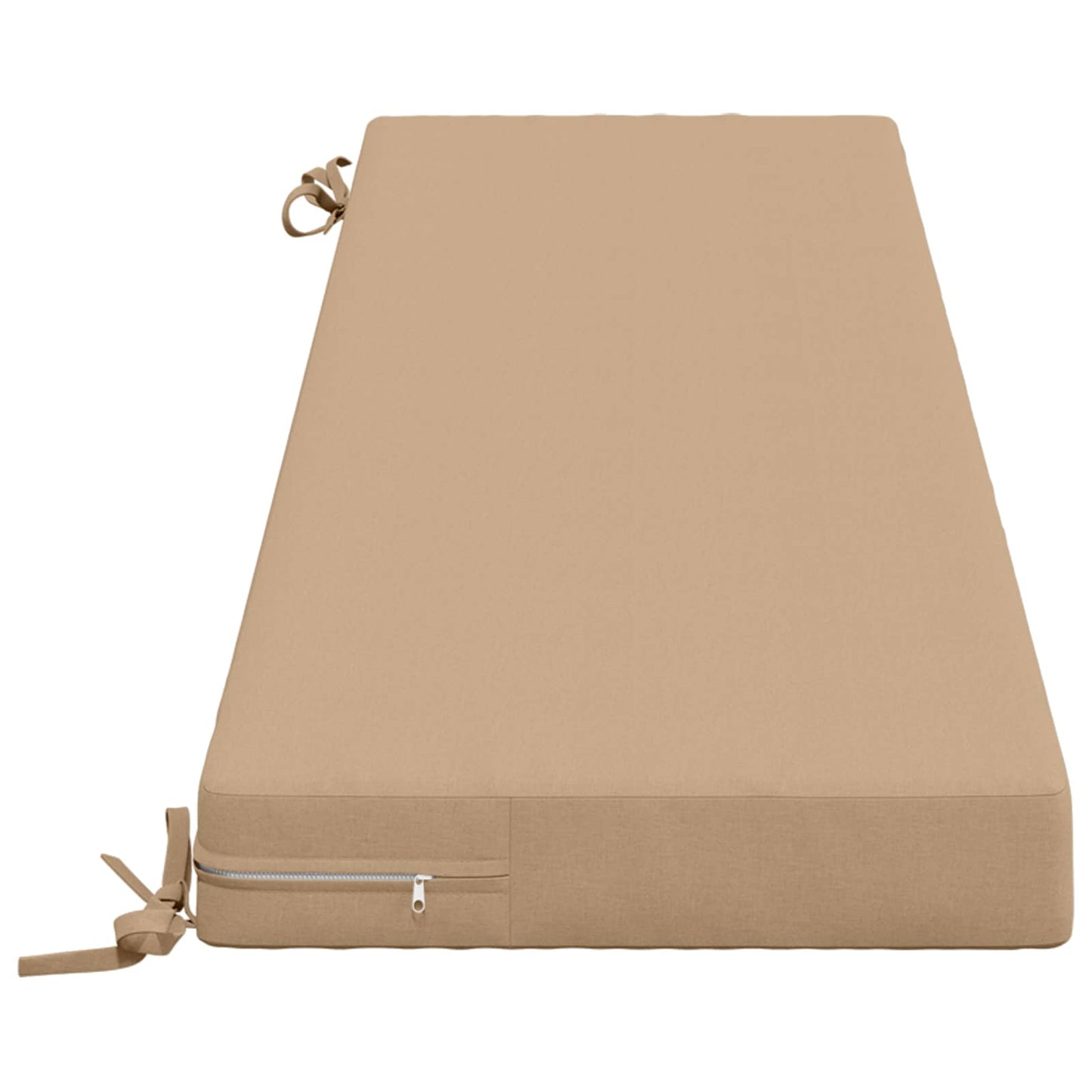 Bench Cushion SOEST 100% Polyester Sand 140 x 40 x 8 cm