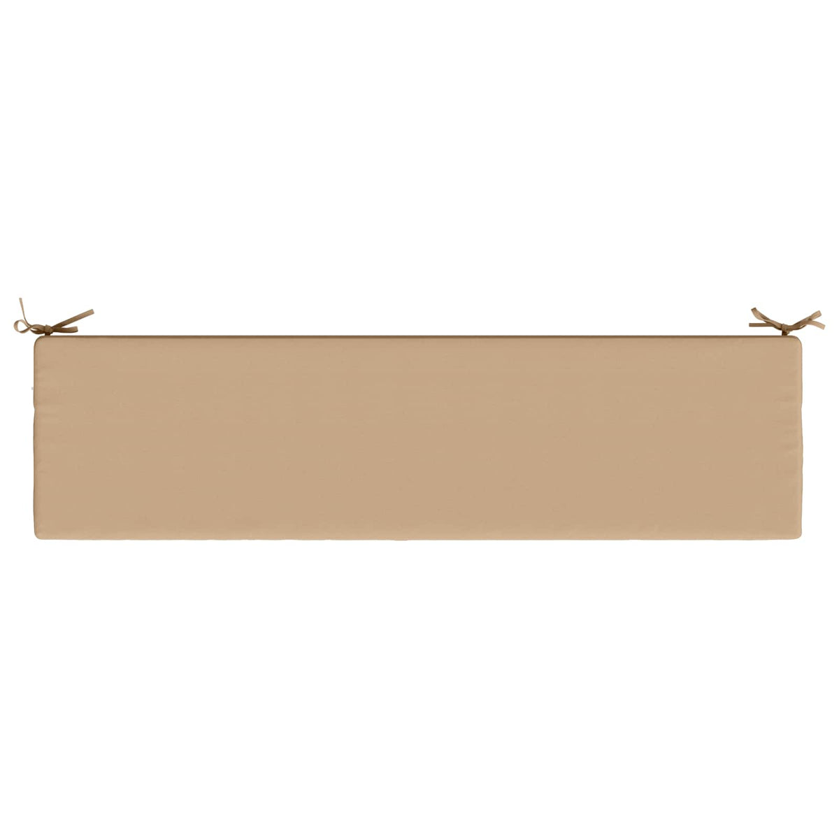 Bench Cushions SOEST 2 pcs 100% Polyester Sand 140 x 40 x 8 cm