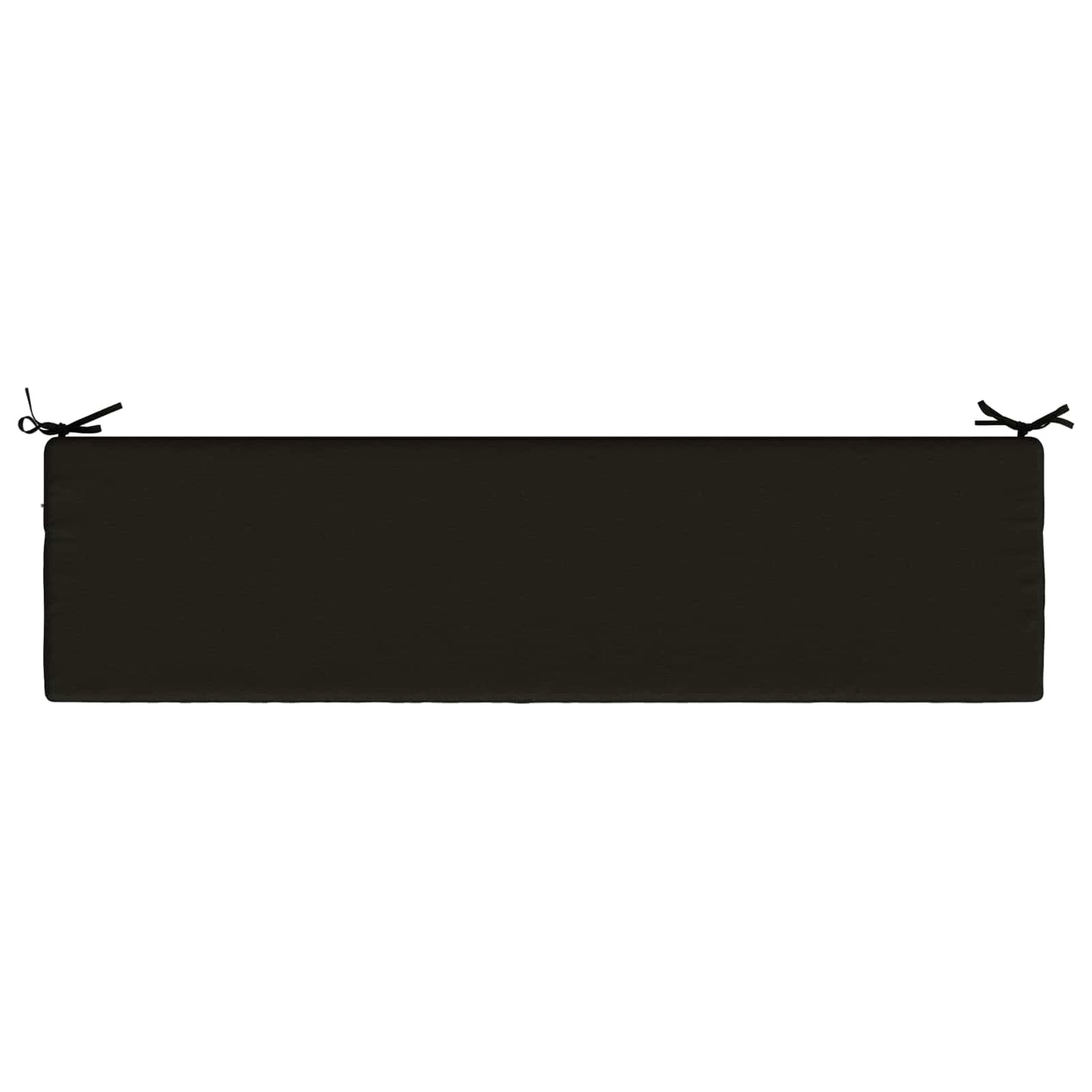 Bench Cushion SOEST 100% Polyester Black 140 x 40 x 8 cm