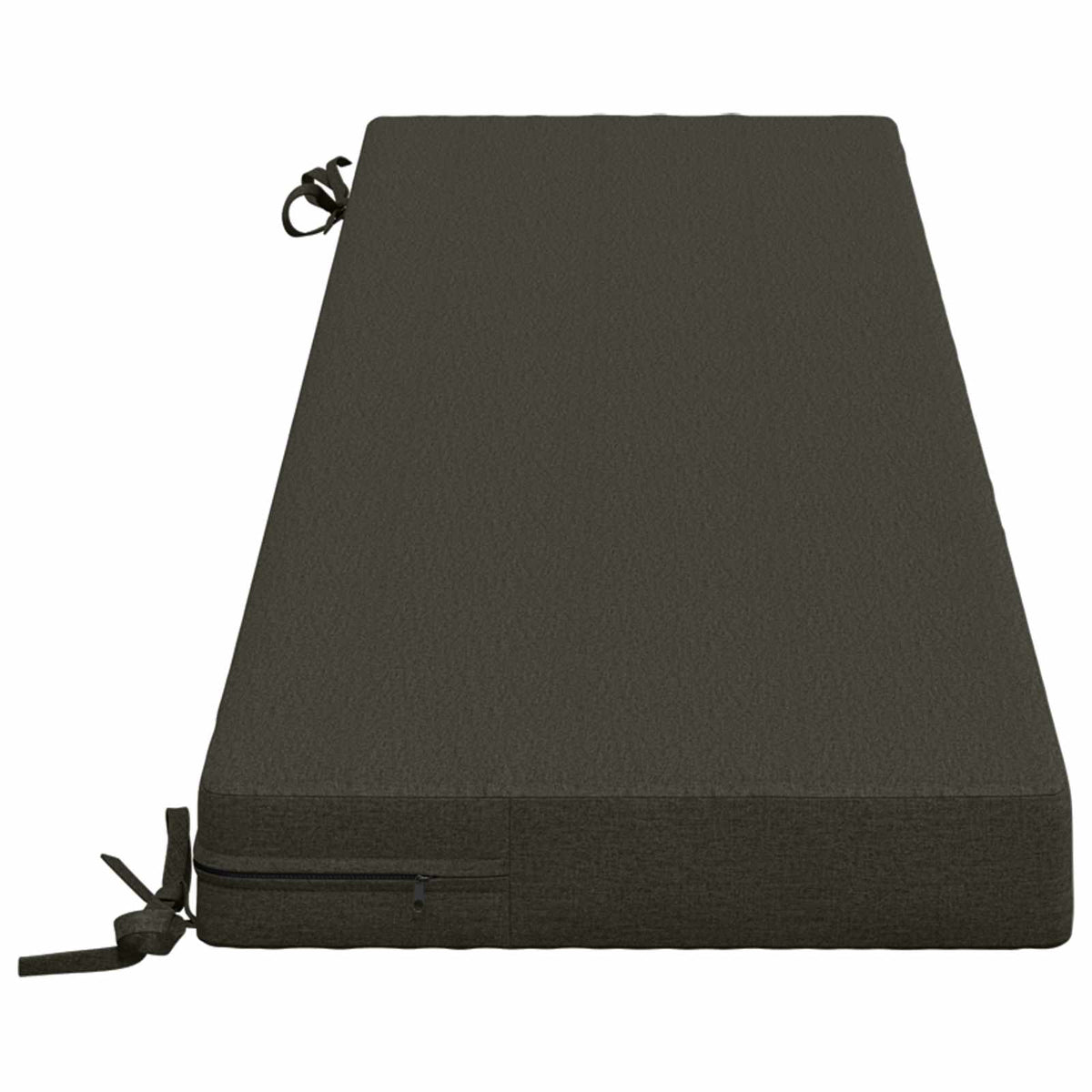 Bench Cushion SOEST 100% Polyester Anthracite 140 x 40 x 8 cm