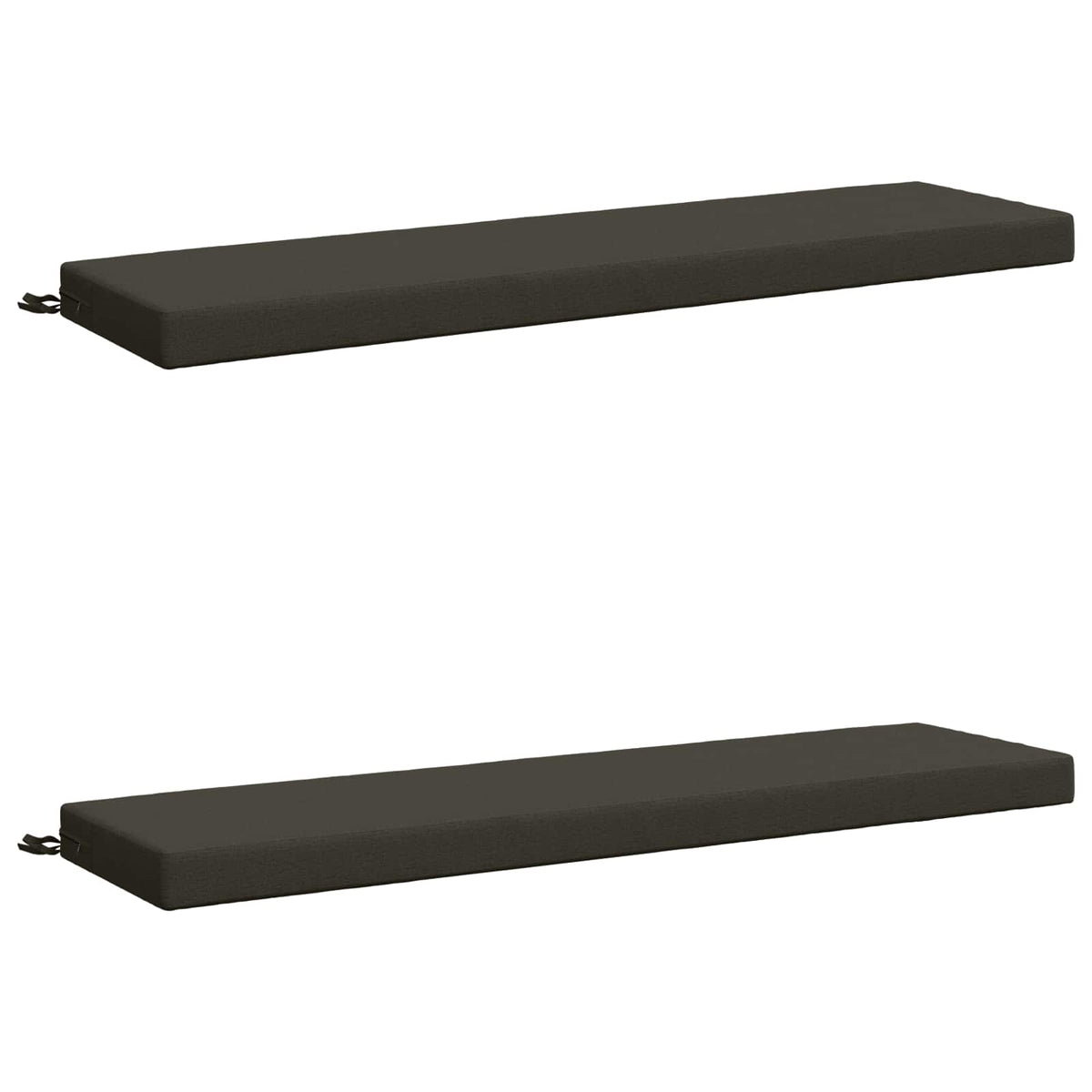 Bench Cushions SOEST 2 pcs 100% Polyester Anthracite