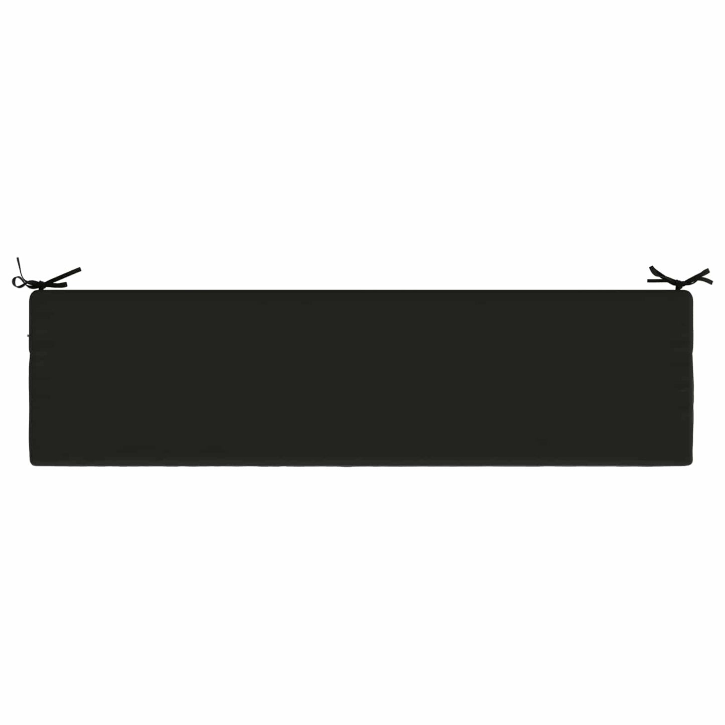 Bench Cushion SOEST 100% Polyester Black 140 x 40 x 8 cm