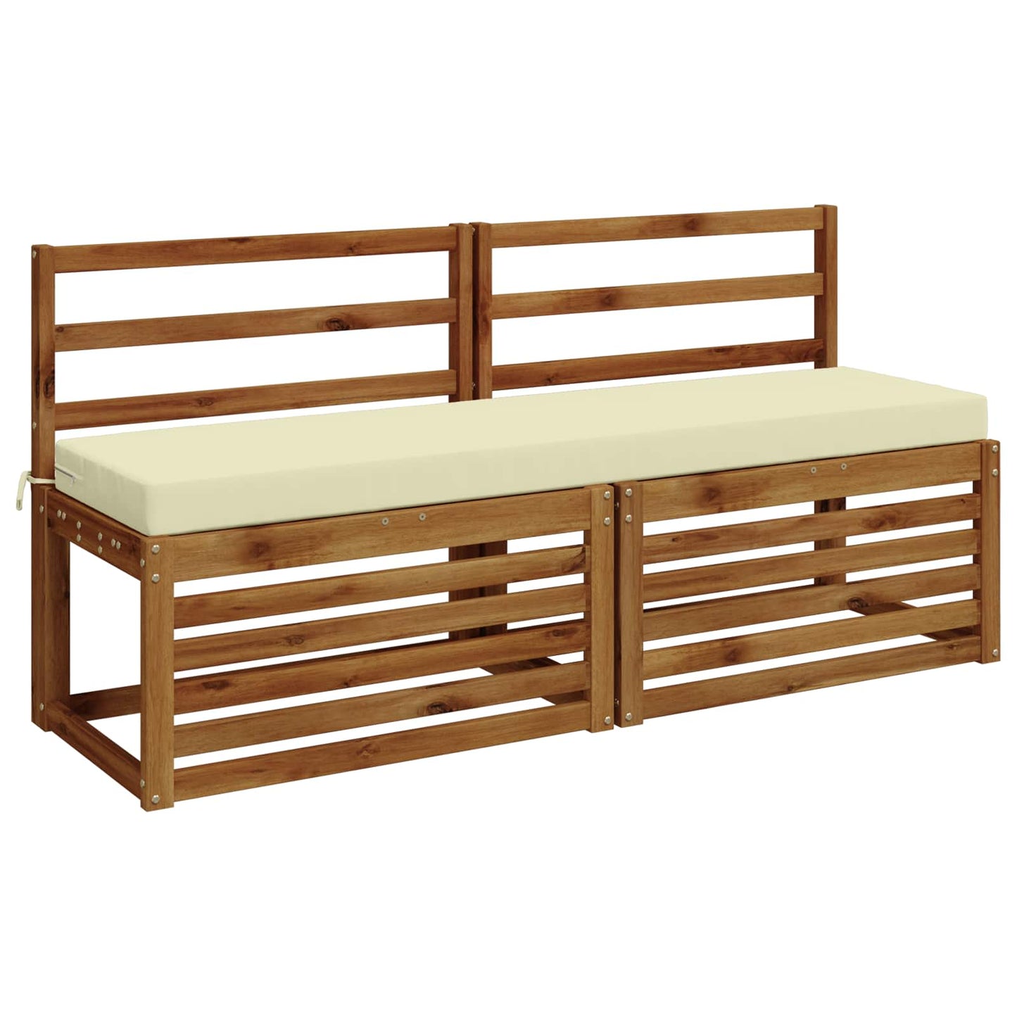 Bench Cushion SOEST 100% Polyester Cream 140 x 40 x 8 cm
