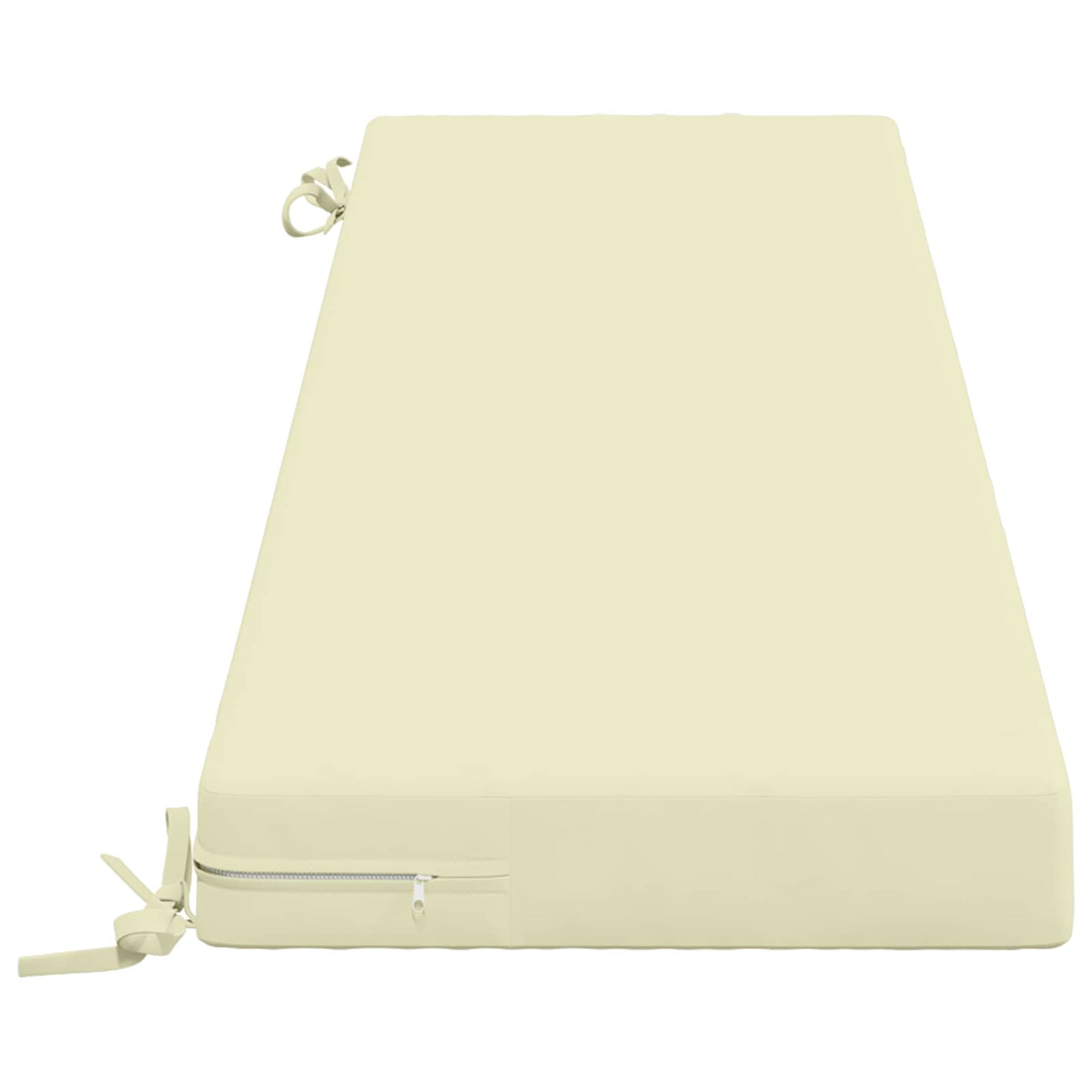 Bench Cushions SOEST 2 pcs 100% Polyester Cream 140 x 40 x 8 cm