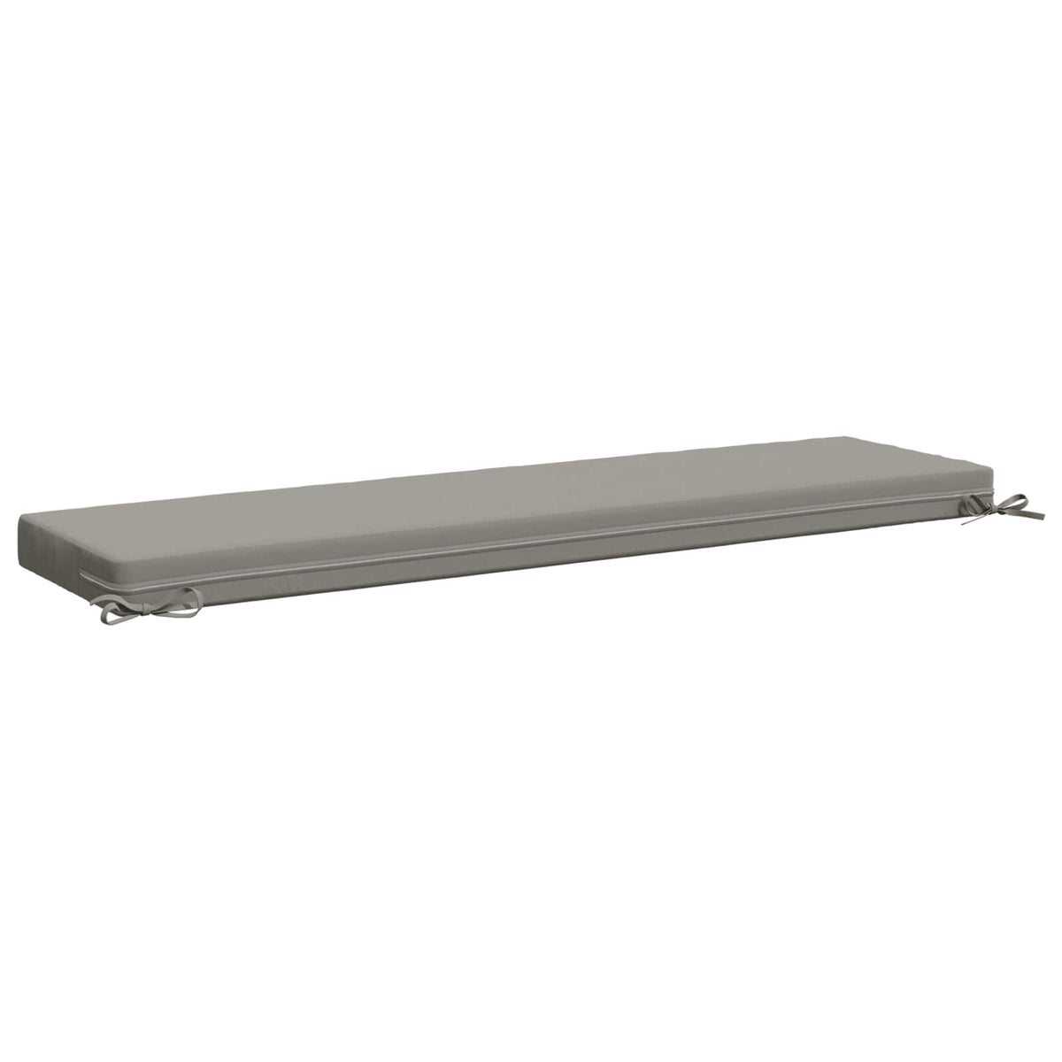 2-Piece Bench Cushions SOEST 2 pcs 100% Polyester Grey